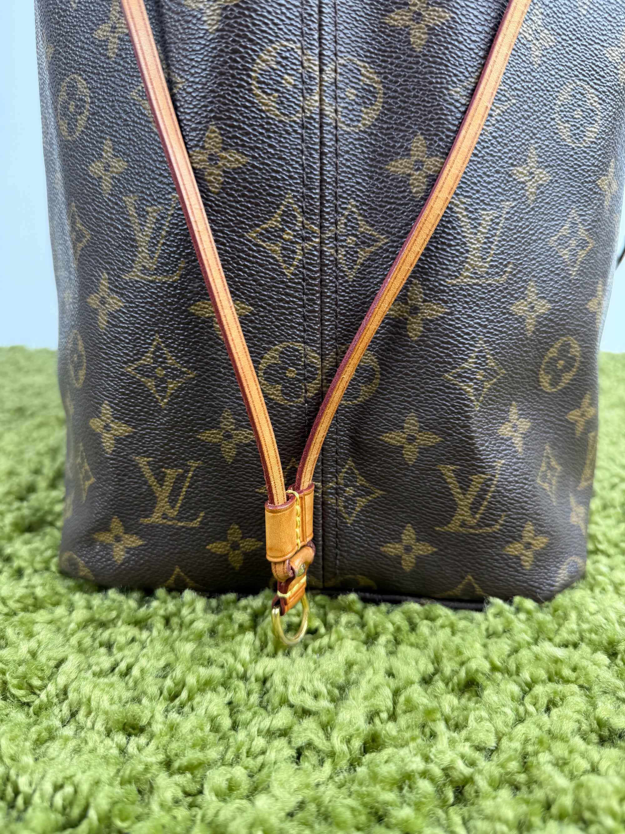 Borsa Neverfull MM monogram Louis Vuitton Marrone