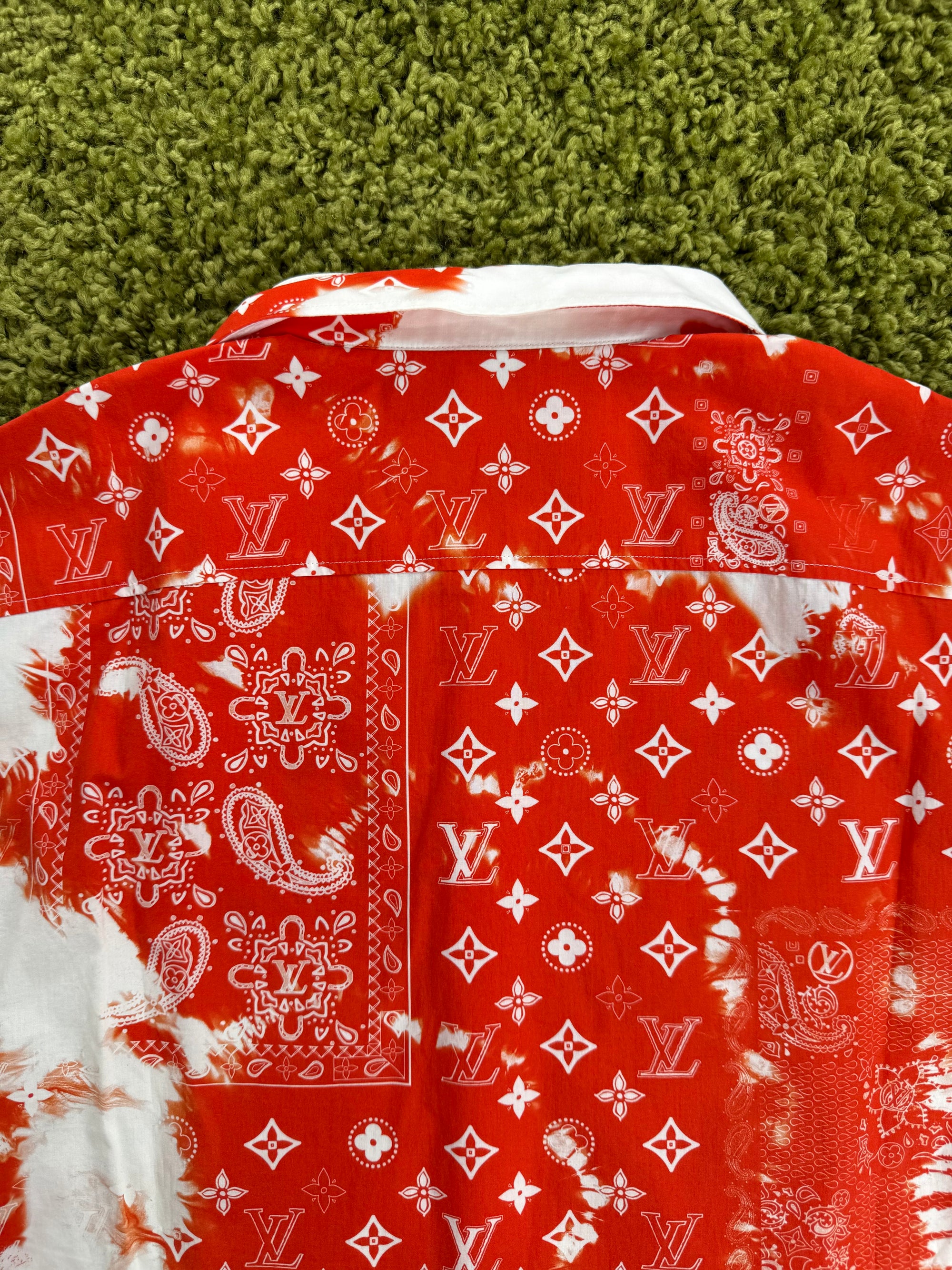 Camicia Louis Vuitton Rossa XXL