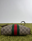 Borsello Gucci beige verde e rosso