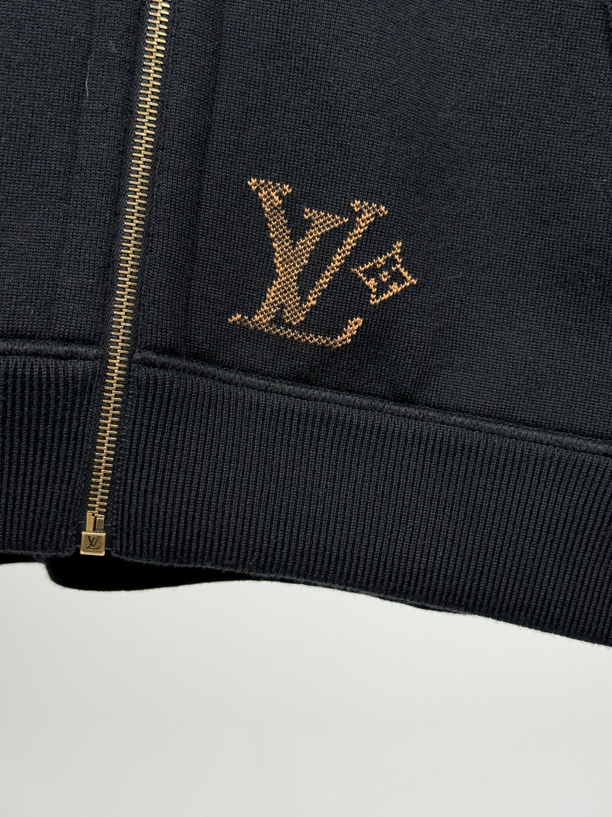 Felpa Louis Vuitton reversibile Size L marrone e nera
