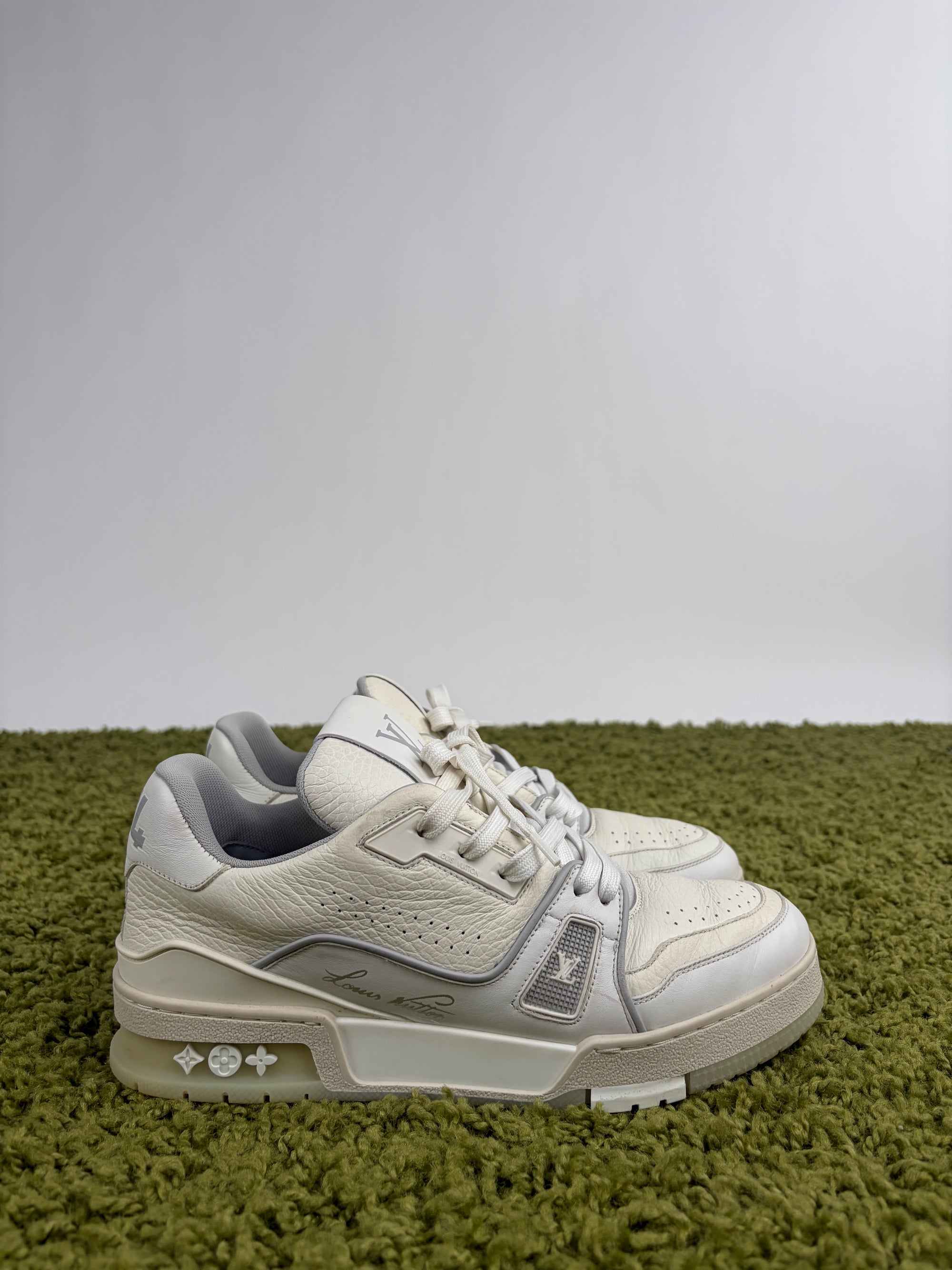 Louis Vuitton trainer Size 5.5=39.5 calza 40.5 bianche