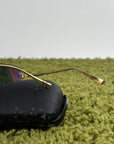 Occhiali da sole Panthère de Cartier con lenti colorate e aste in oro
