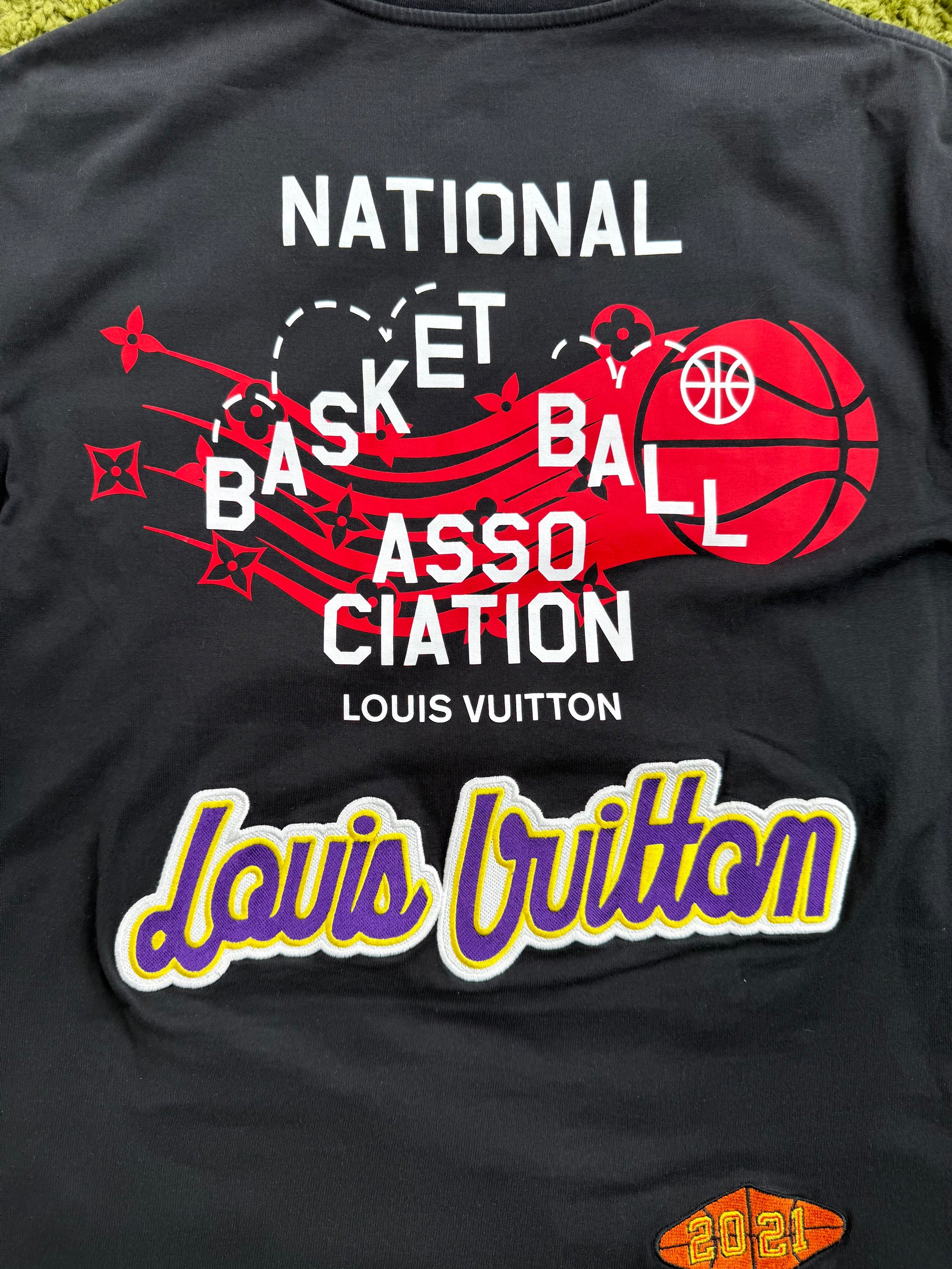 T-Shirt Nera Louis Vuitton X Nba XXL