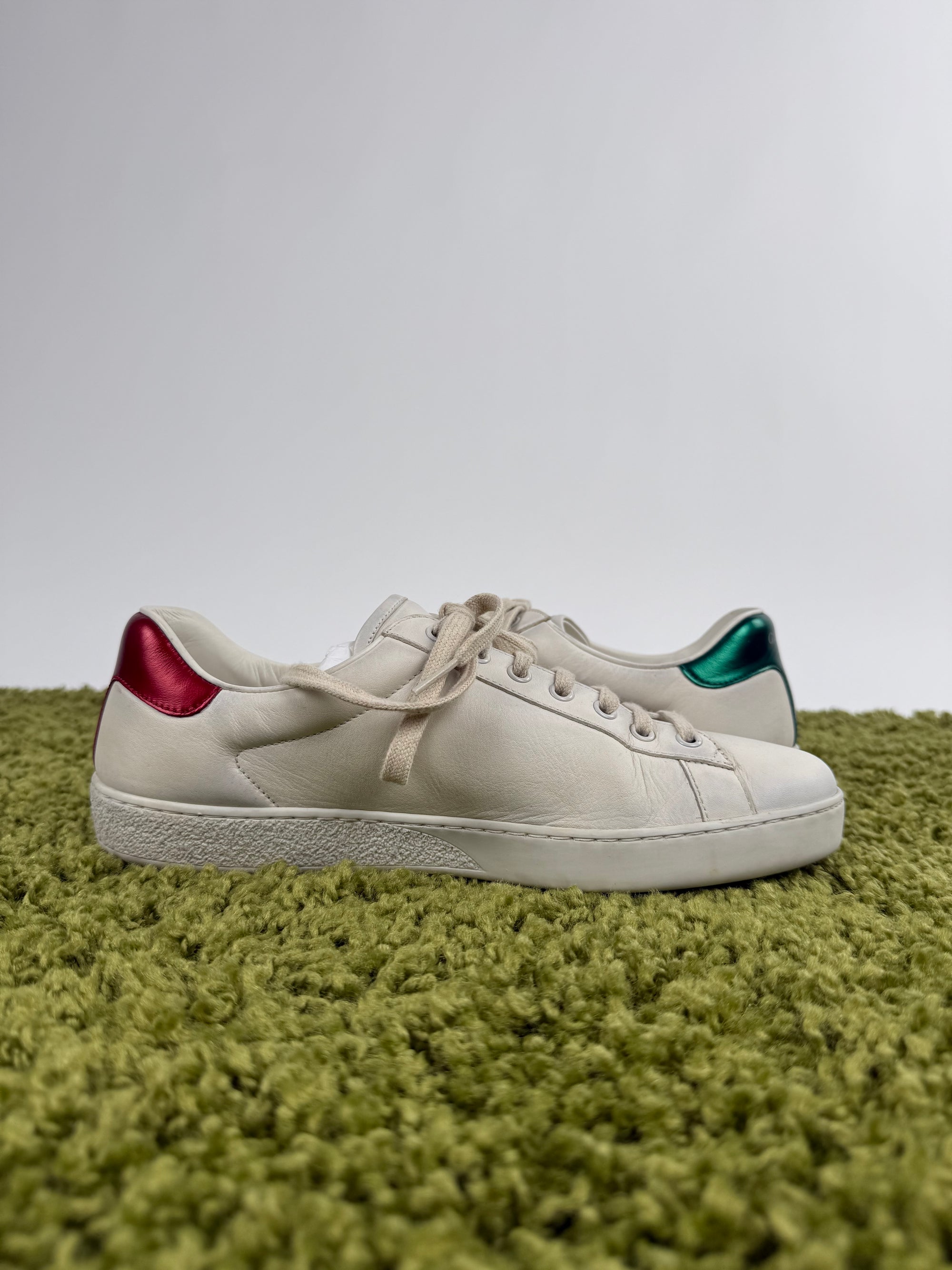 Gucci Ace Effetto Usato Bianca 8