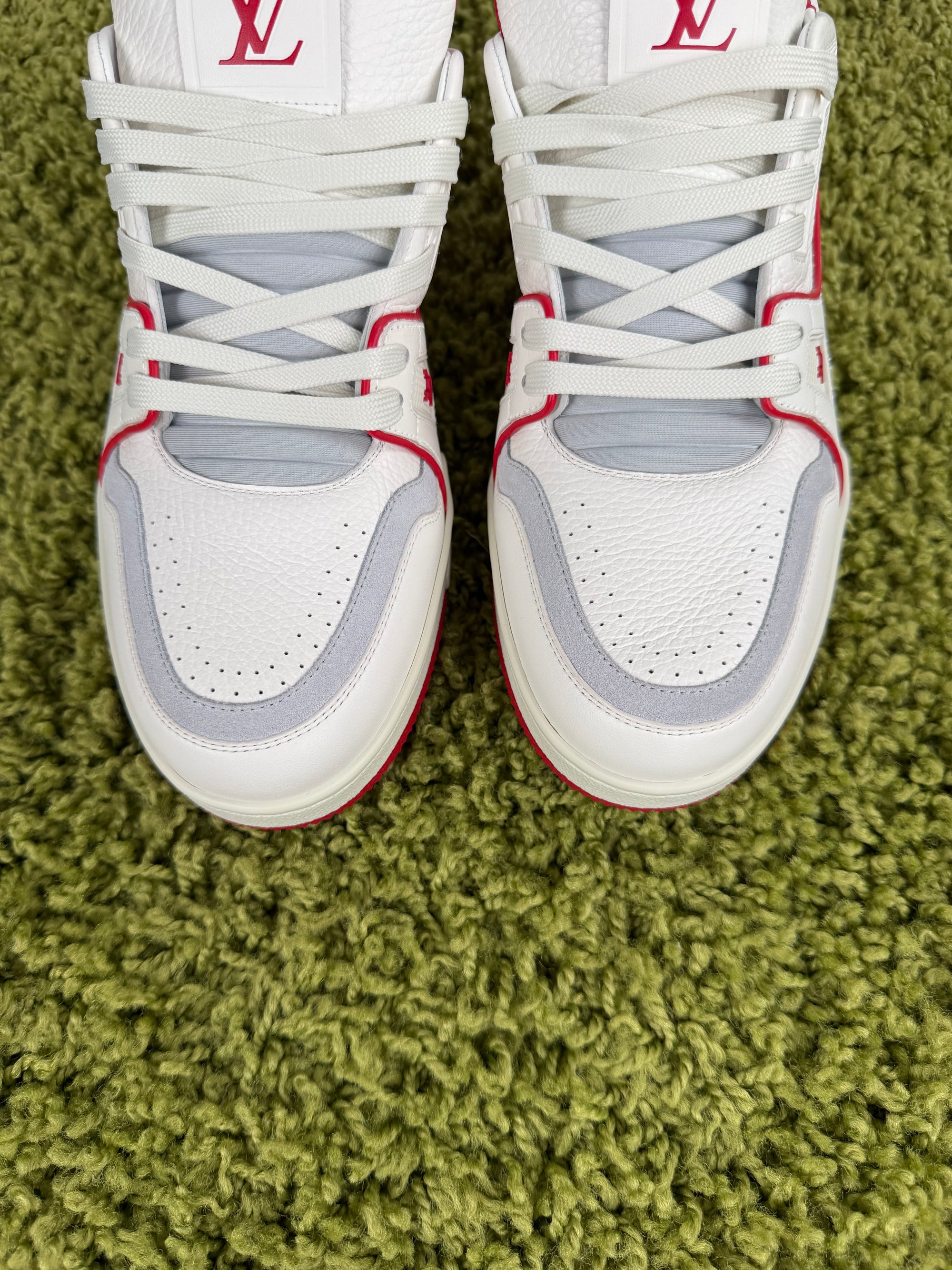 Louis Vuitton Trainer Bianca Rossa 8.5