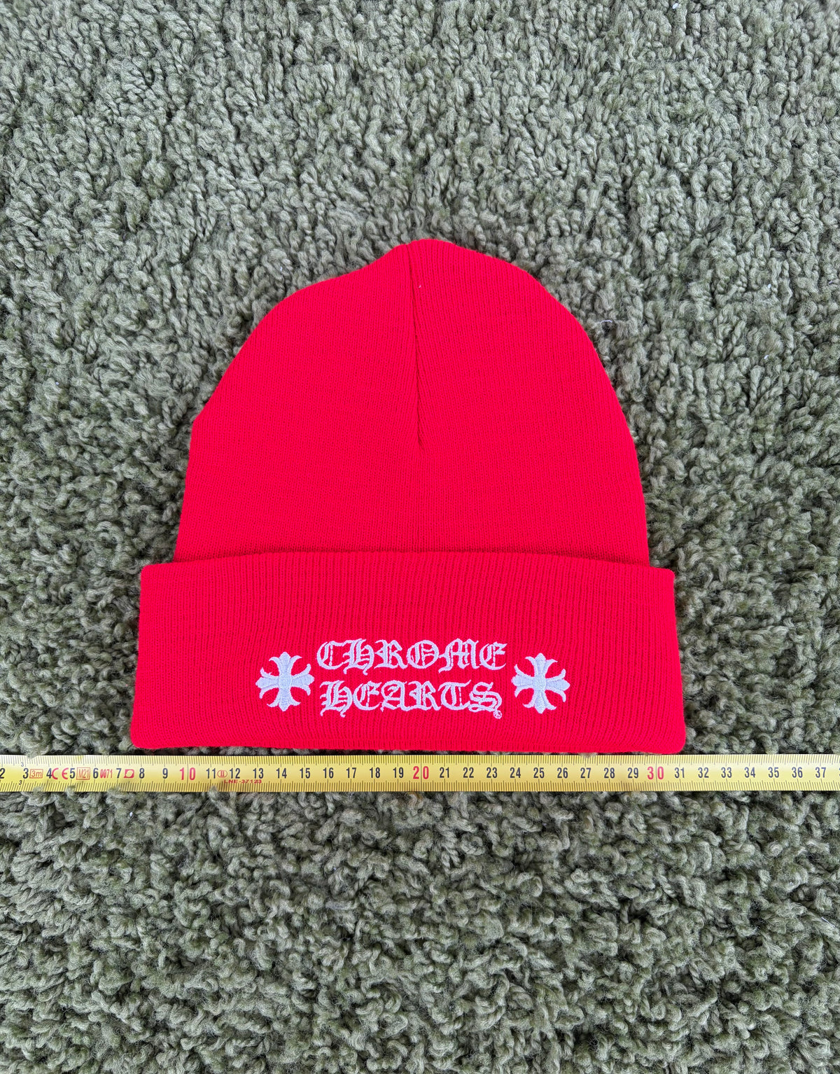 Cappello Chrome Hearts Rosso ONE SIZE