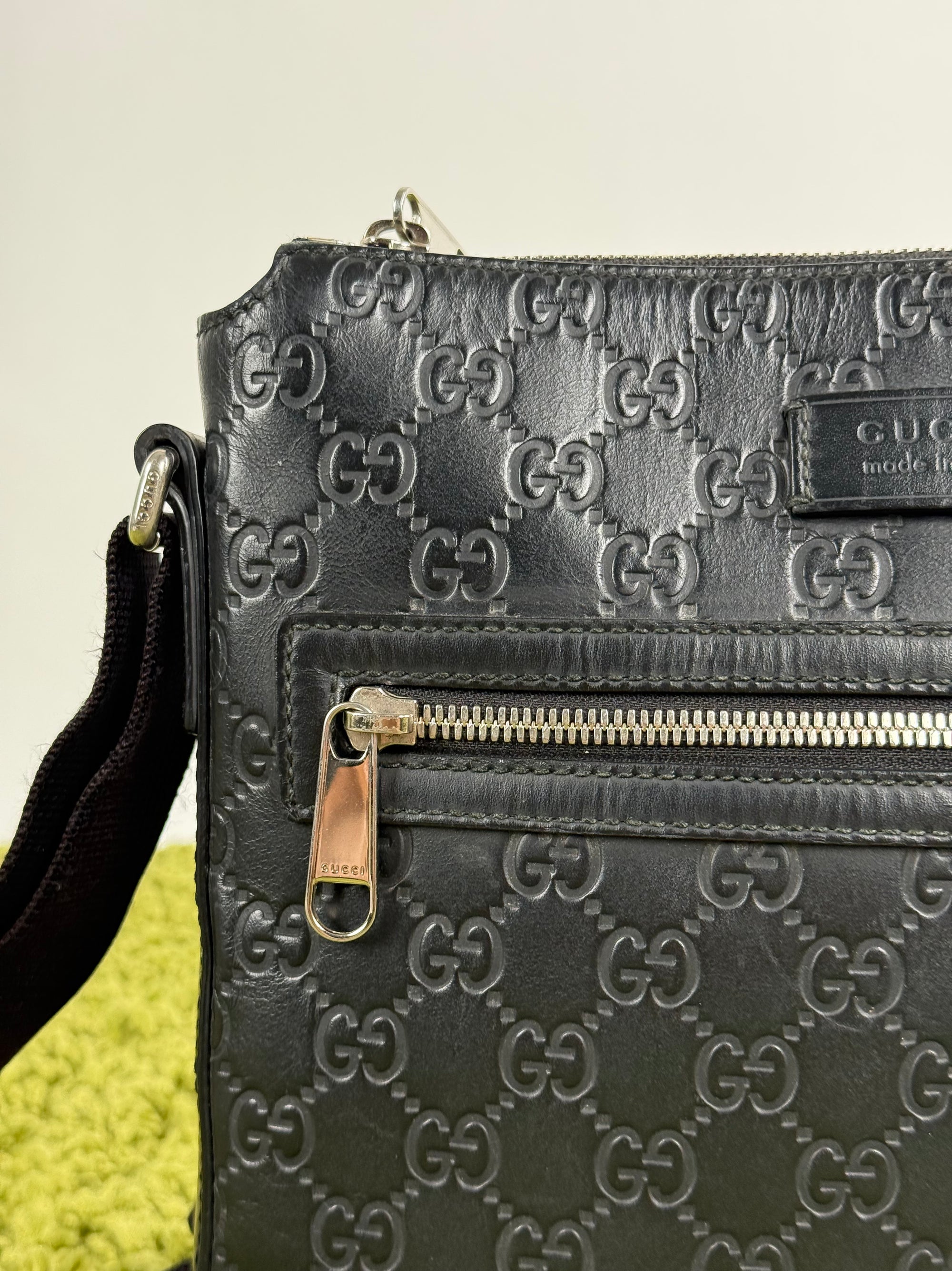 Borsello Gucci in Pelle Nera