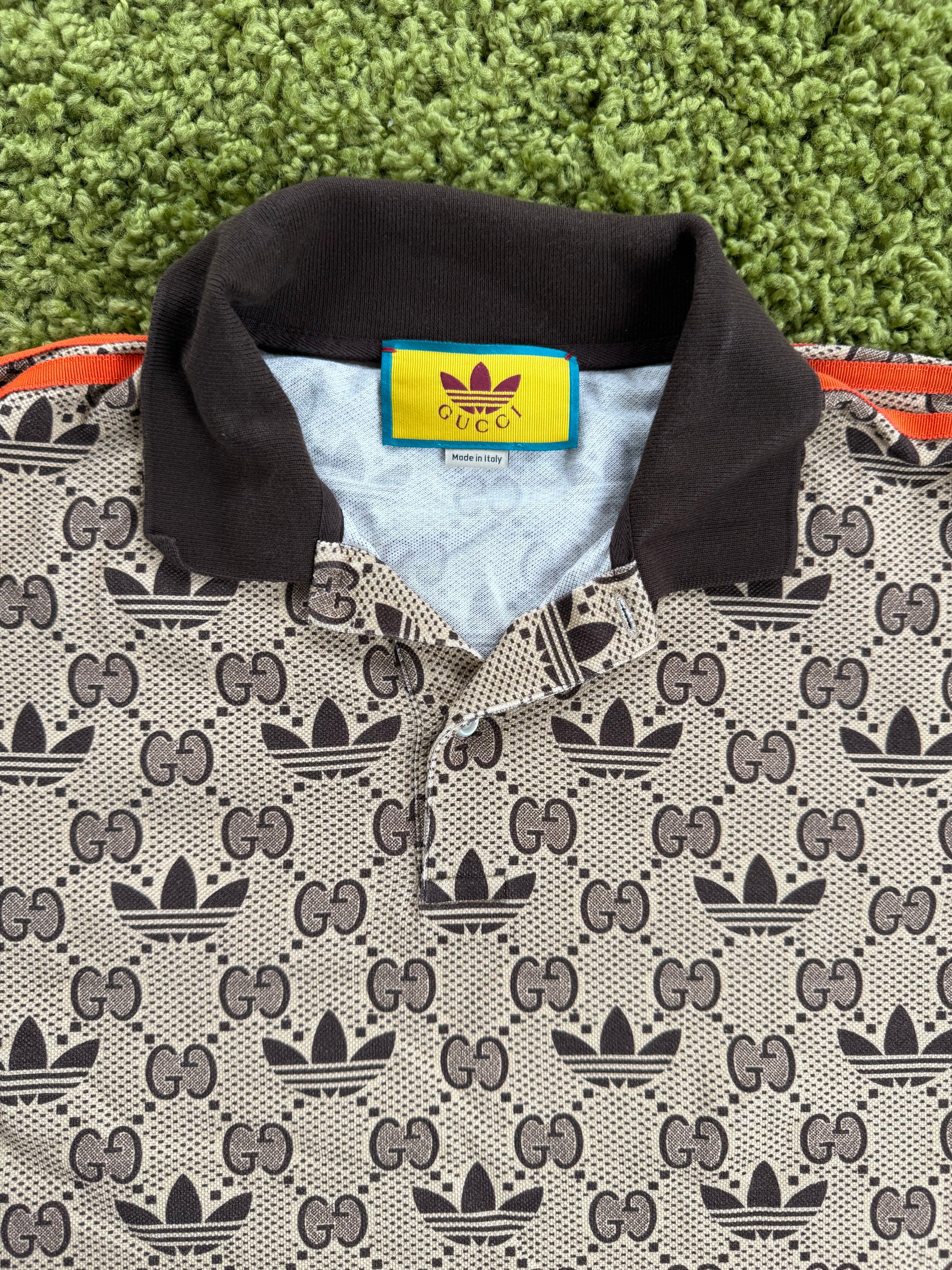 Polo Gucci X Adidas Monogram Beige XL