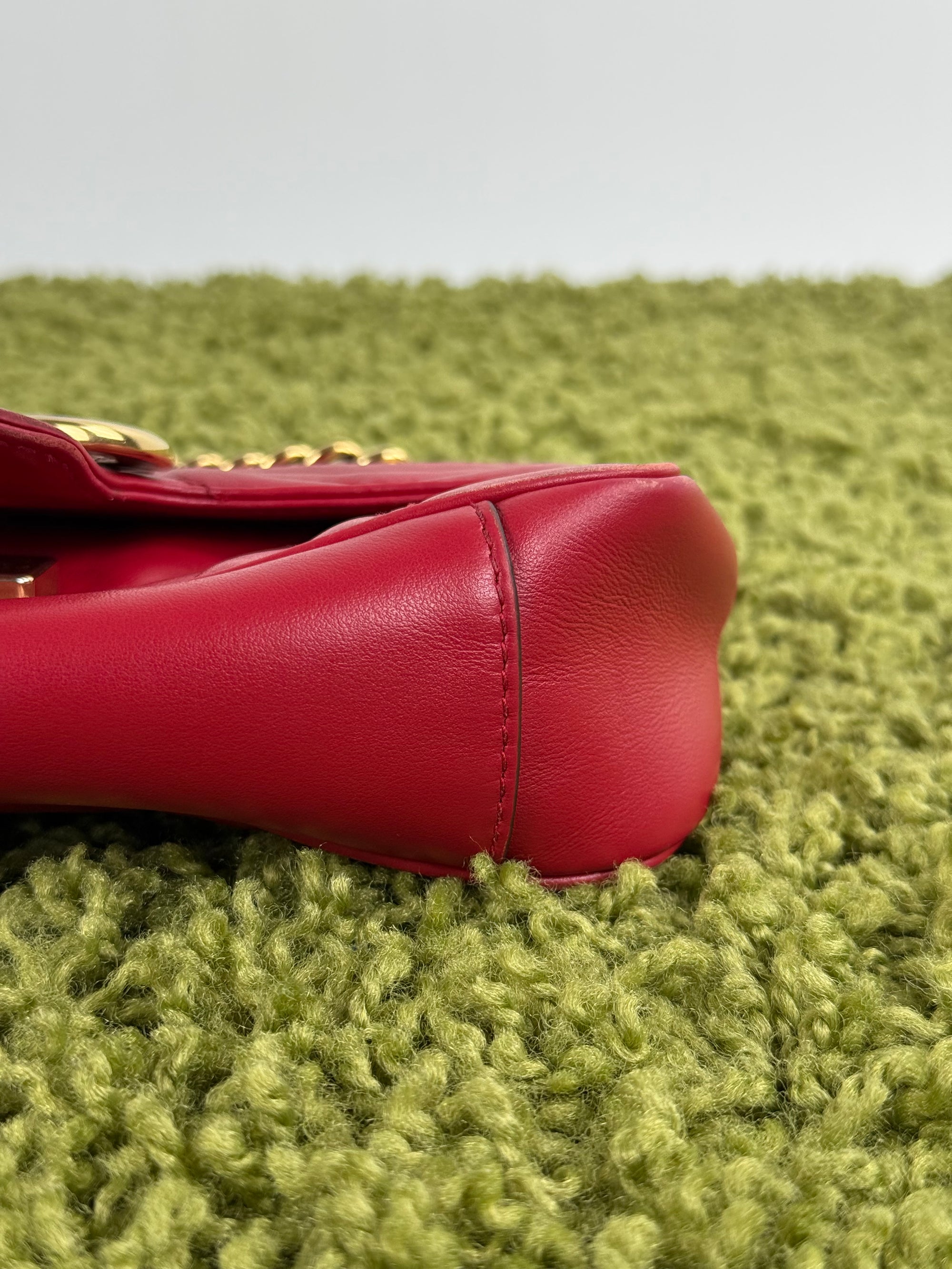 Borsa Pearly Marmont Flap a tracolla Gucci Rossa