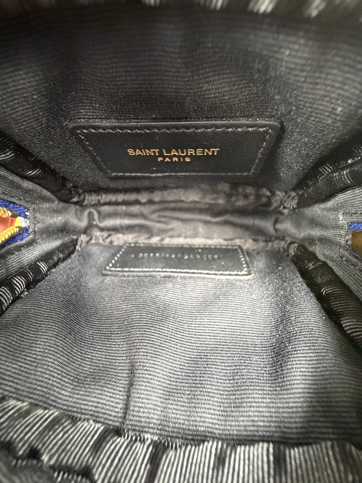 Borsa a spalla Saint Laurent Baby LoubBlu
