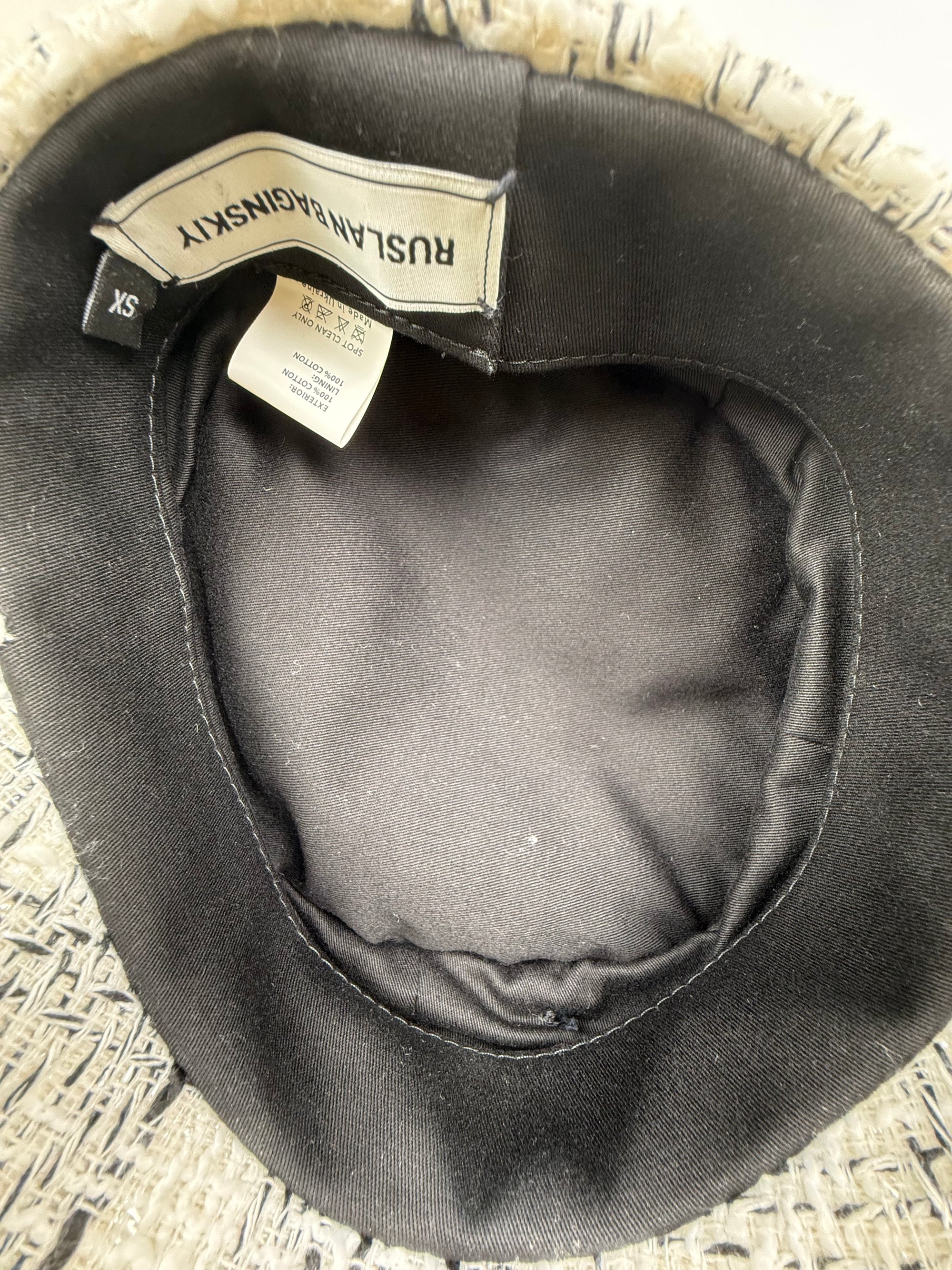Cappello Ruslan Baginskiy Bianco Nero XS