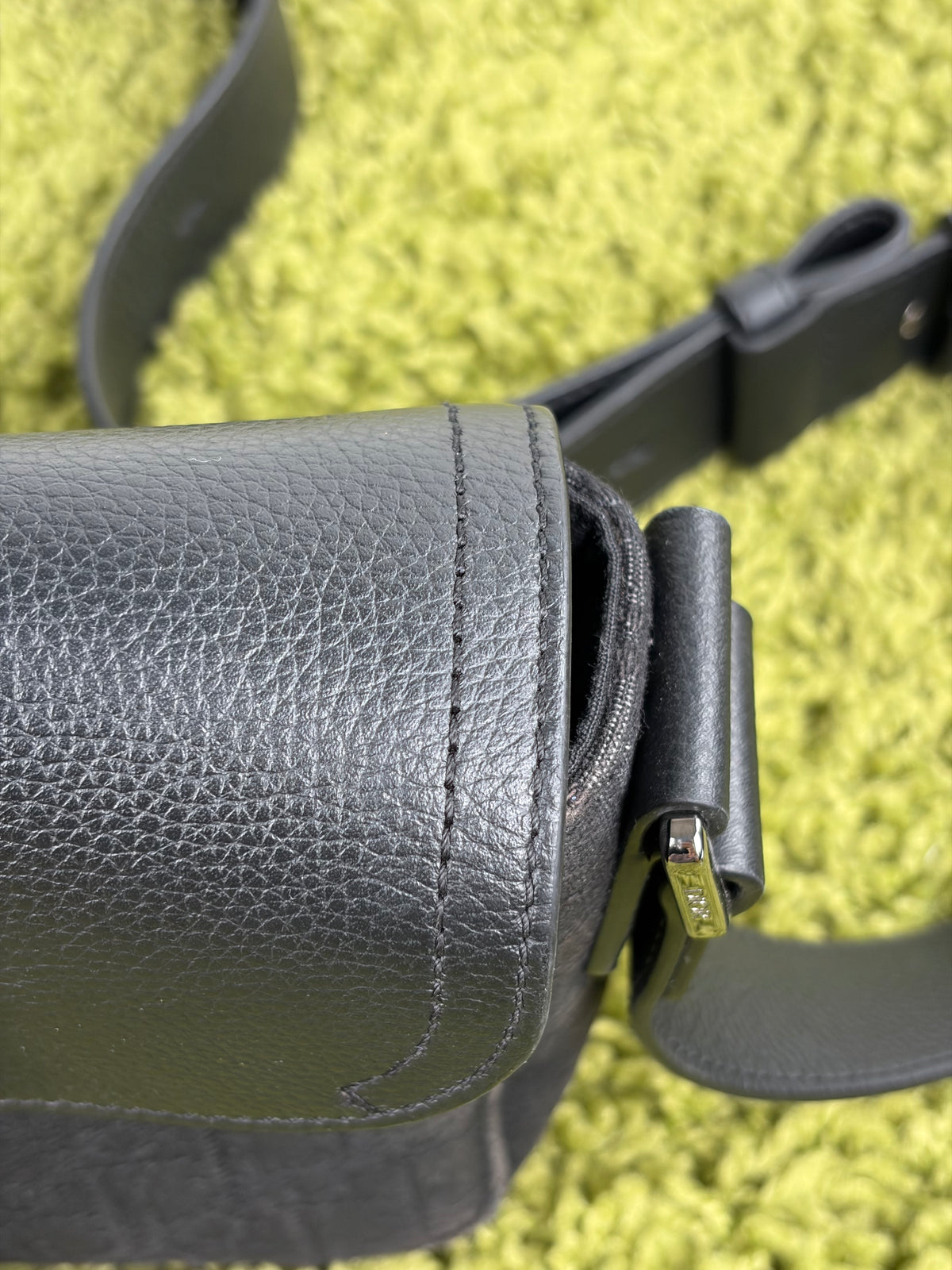 Borsa a tracolla mini saddle Christian Dior Nera