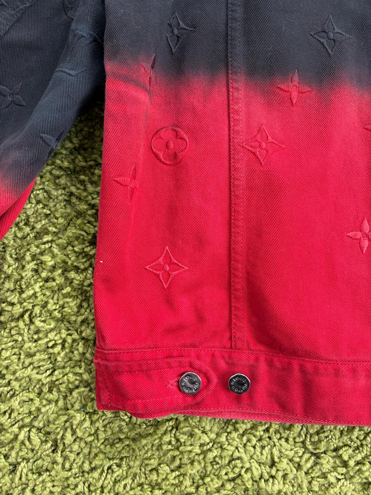 Completo Louis Vuitton Rosso Nero Giacca 50 Jeans 33