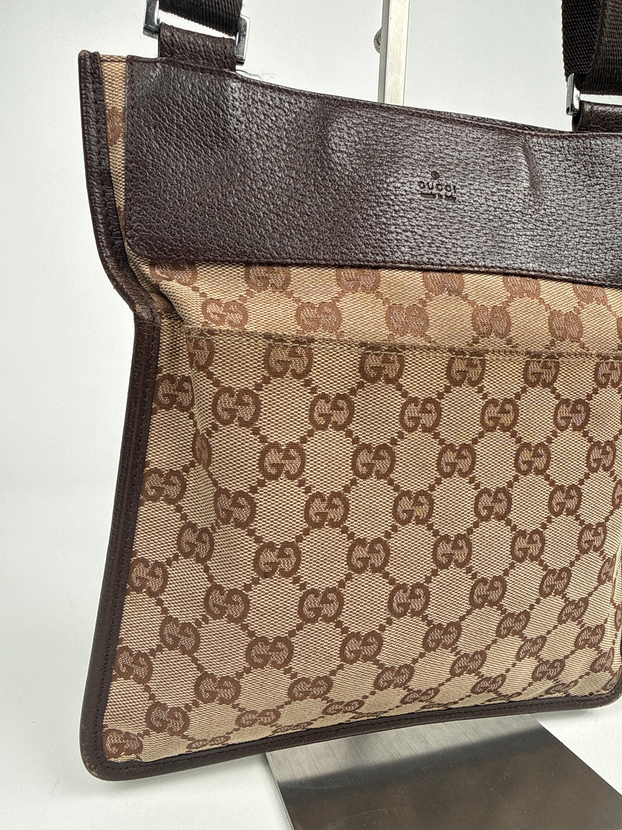 Borsa a tracolla Gucci in tela