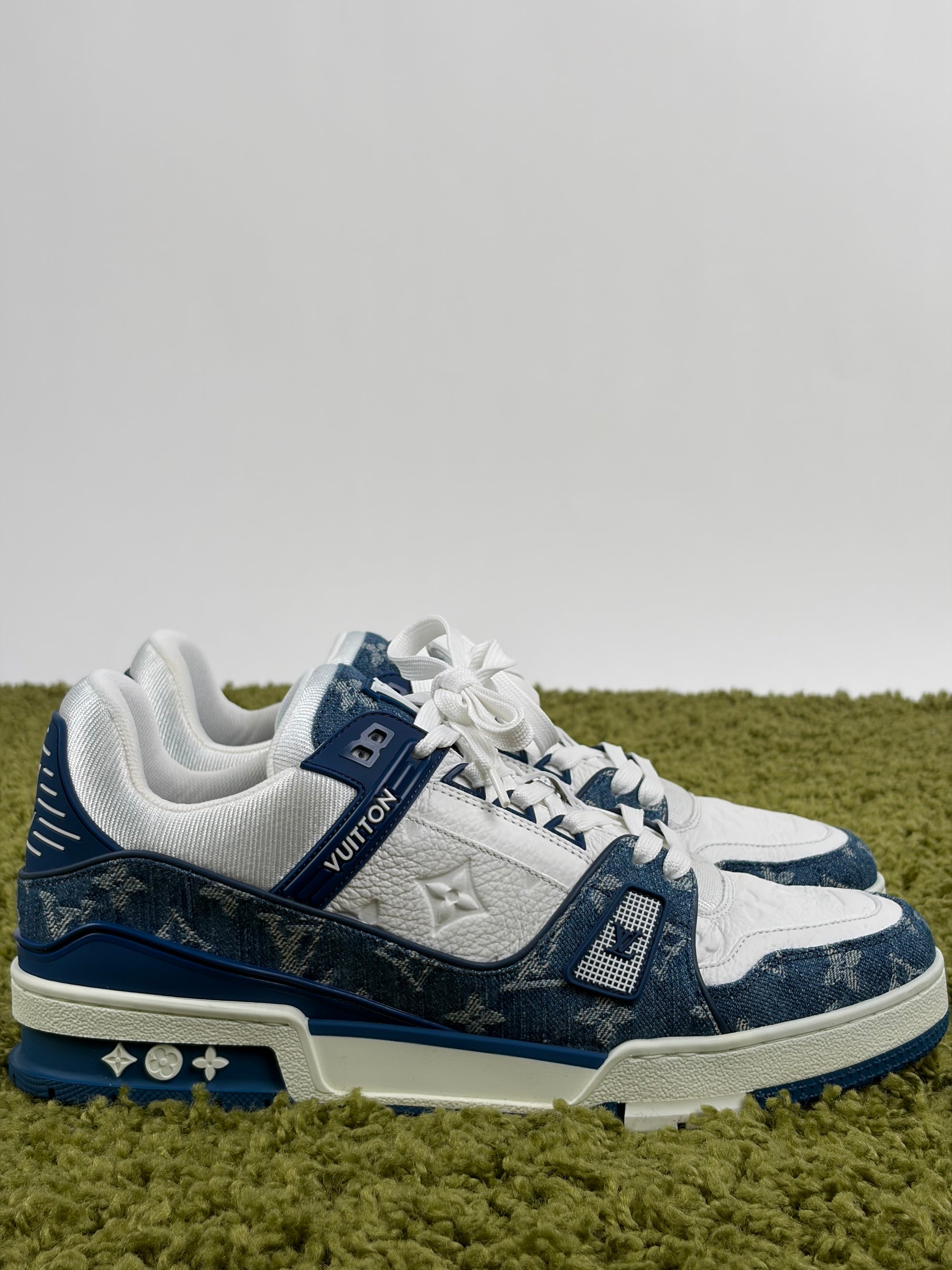 Louis vuitton trainer Size 8=42 calza 43 blu e bianca