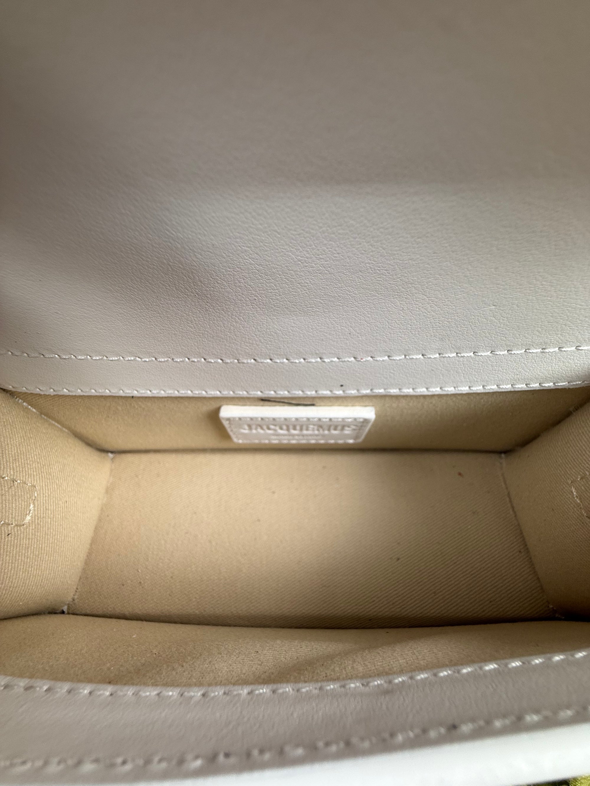 Borsa mini Jacquemus Le Bambino bianca