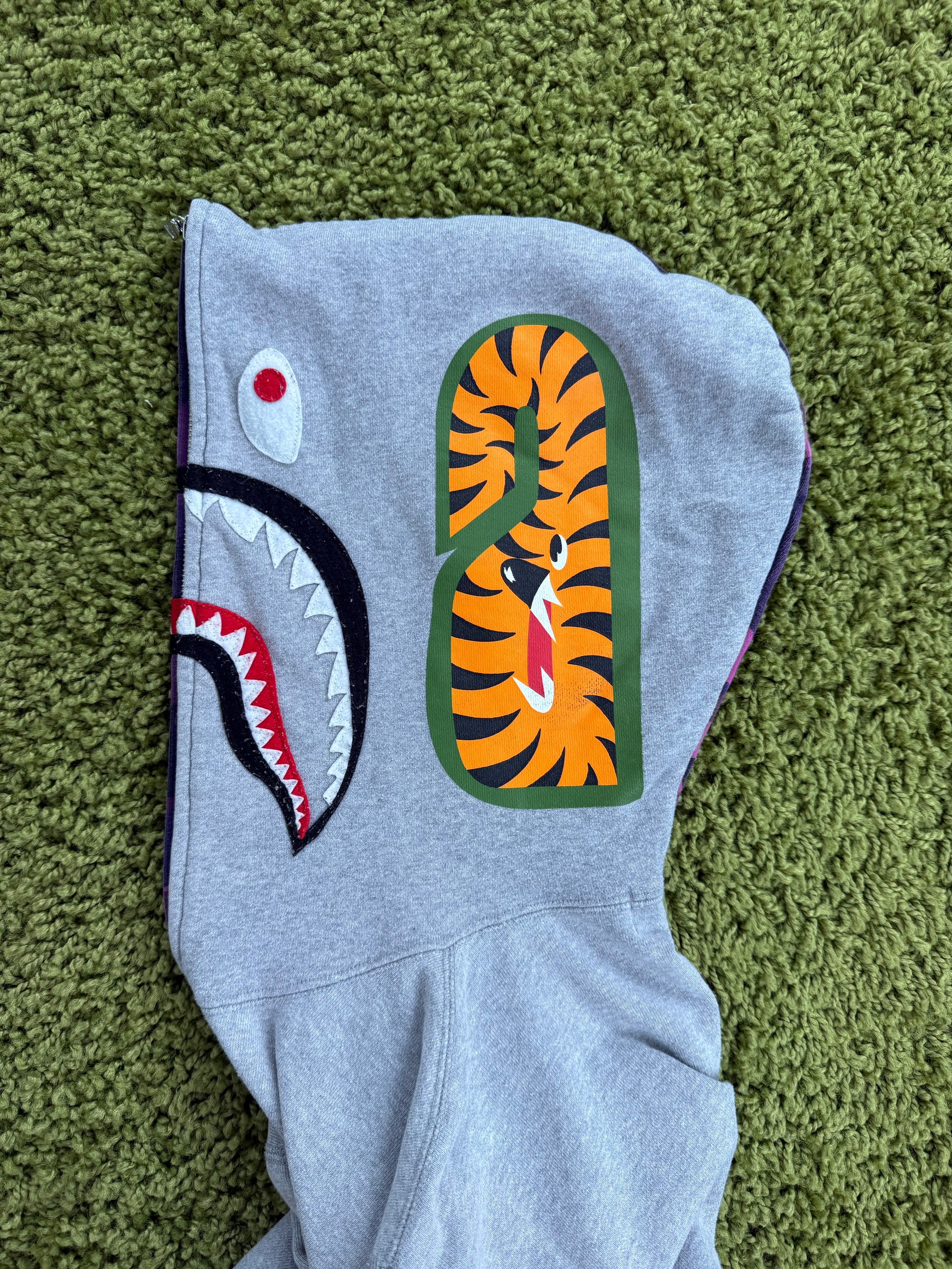 Felpa Shark  Bape Grigia M