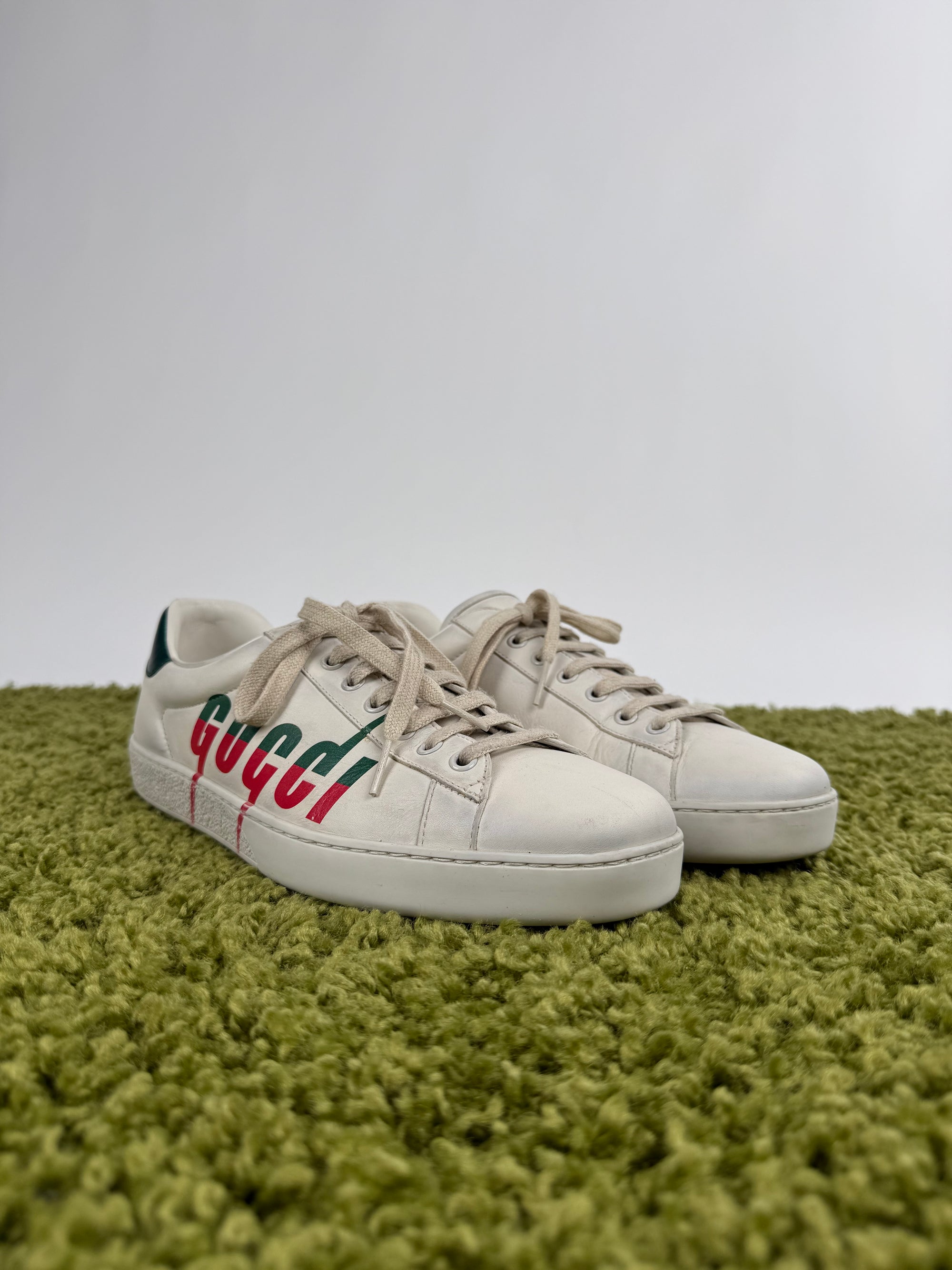 Gucci Ace Effetto Usato Bianca 8