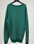 Felpa Louis Vuitton Size XXL verde e bianca