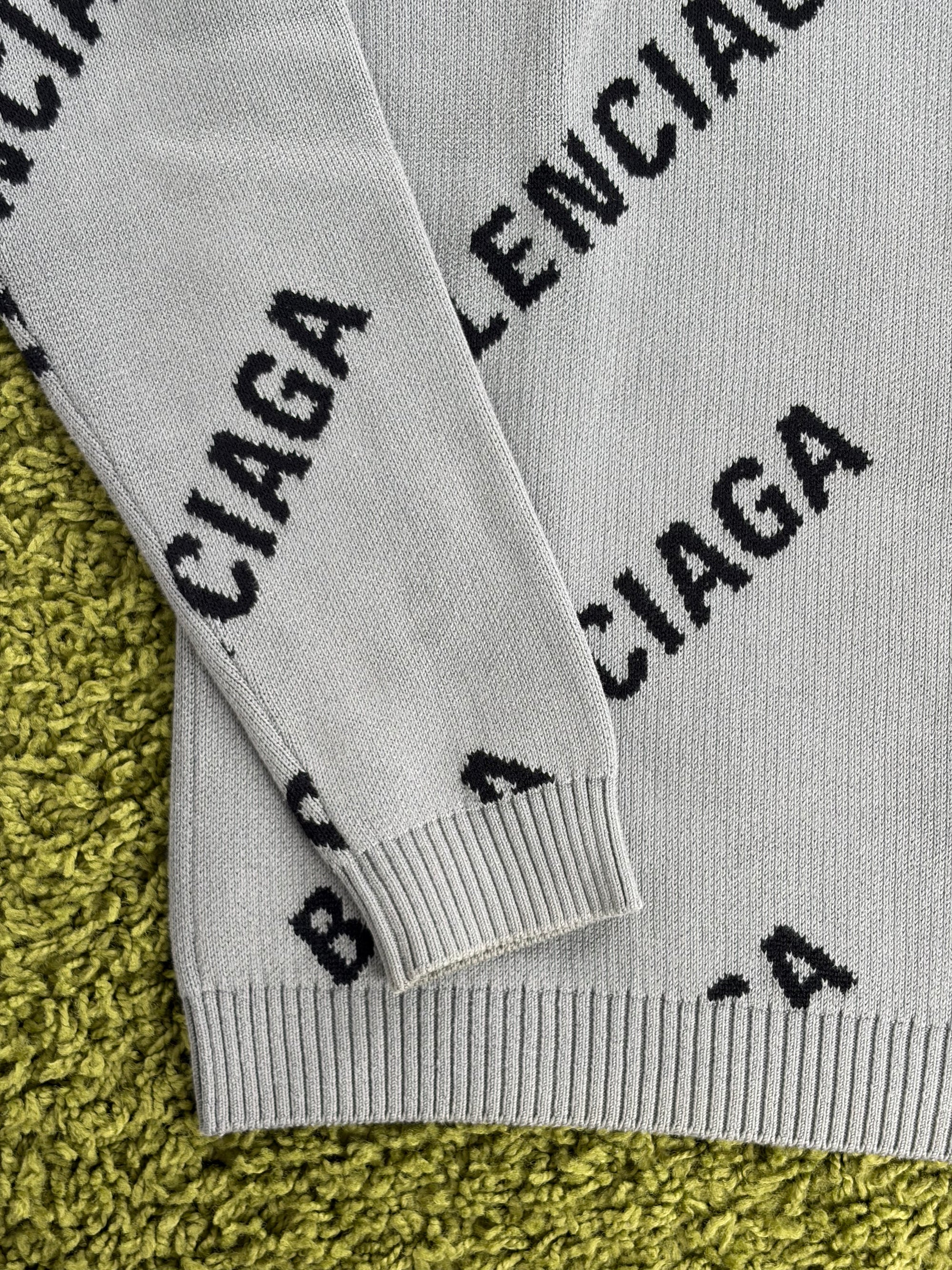 Maglione Balenciaga Size L veste XL grigio e nero