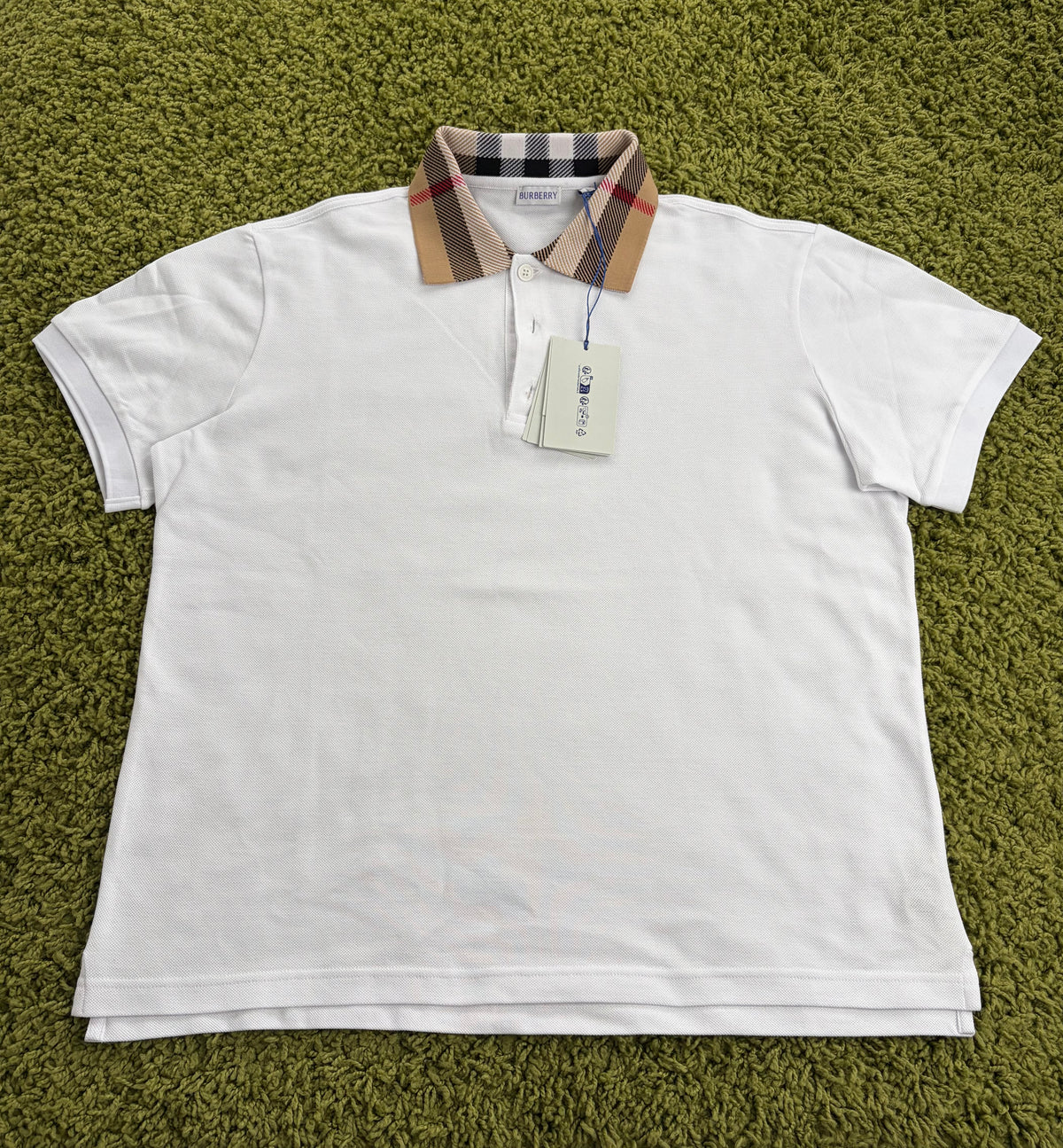 Polo Burberry Bianco XXL