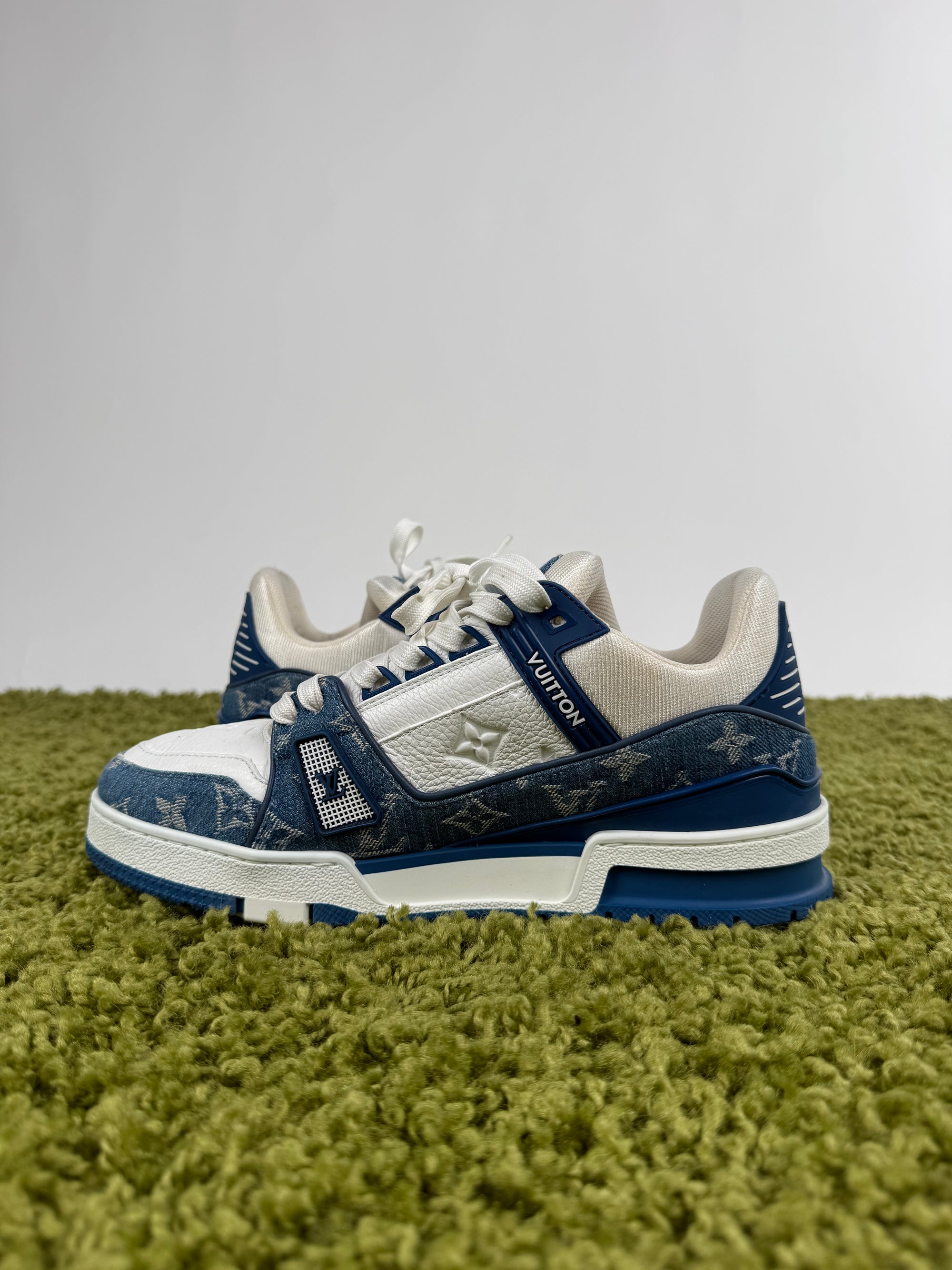 Louis Vuitton Trainer Denim Blu 6