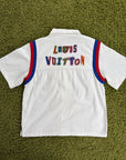 Camicia Louis Vuitton X NBA Size L bianca e multicolore