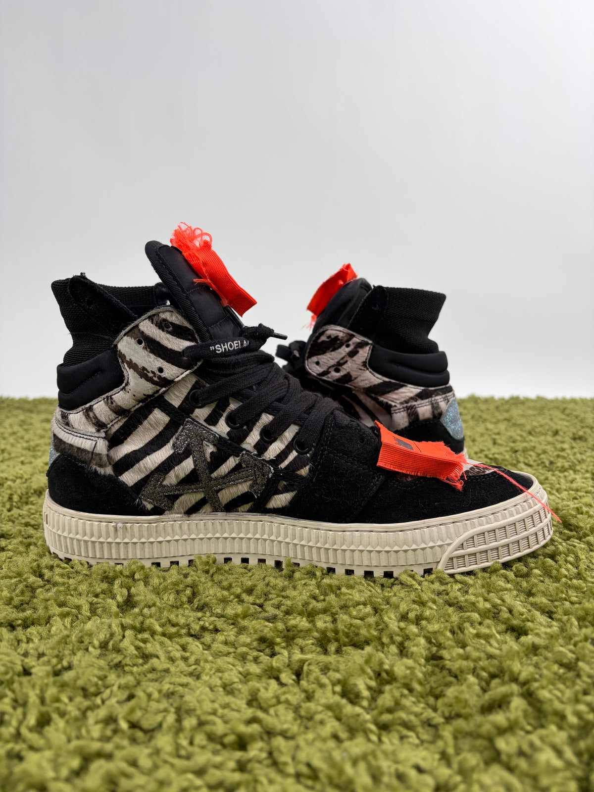 Off White Nera 3.0 Off Court High-Top Pony Zebra Multicolor 39