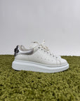 Alexander Mcqueen Sneaker bianca con dettaglio in argento 38.5