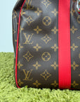 Keepall Bandoulière 45 Louis Vuitton Marrone Rosso