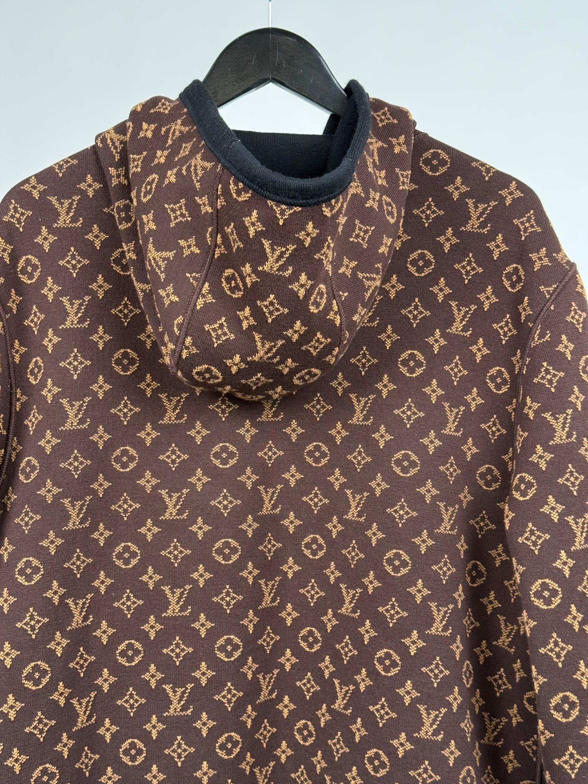 Felpa Louis Vuitton reversibile Size L marrone e nera