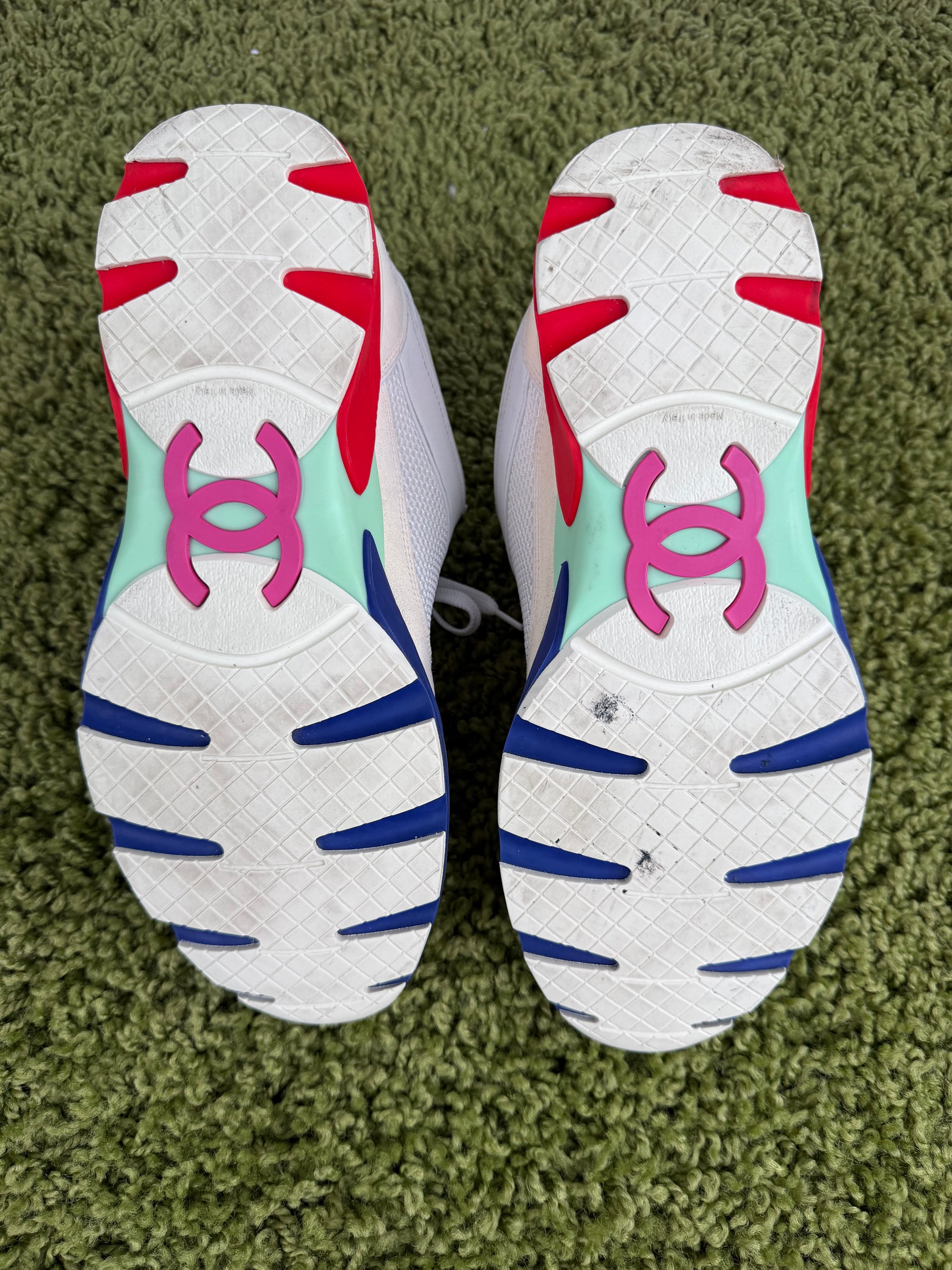 Chanel Low top Trainer Bianche Multicolor 43