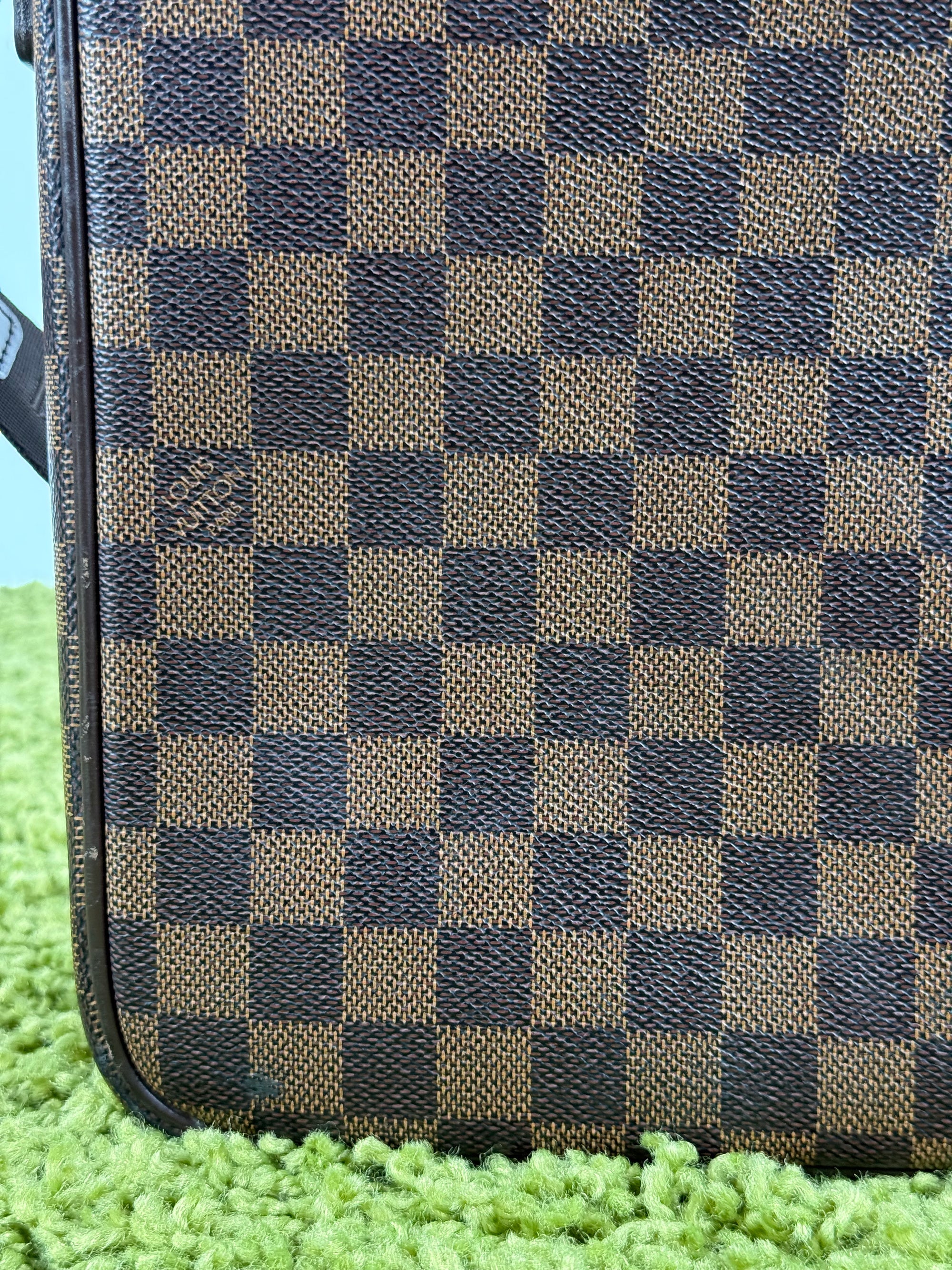 Borsa Sabana In tela Damier Ébène Louis Vuitton Marrone