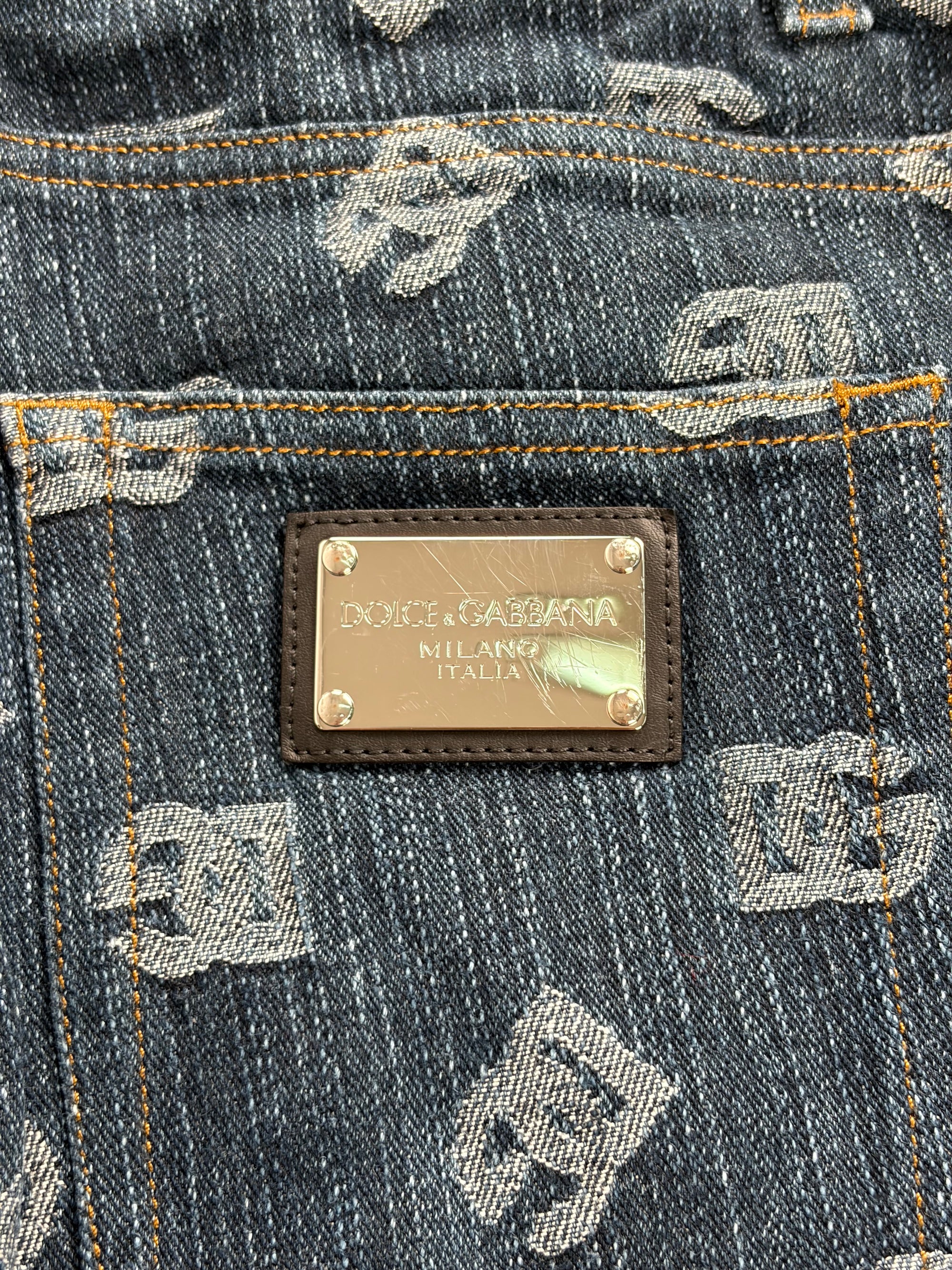 Jeans Dolce e gabbana Size 46 blu e bianco