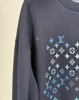 Felpa Louis Vuitton Size XXL blu azzurra a verde