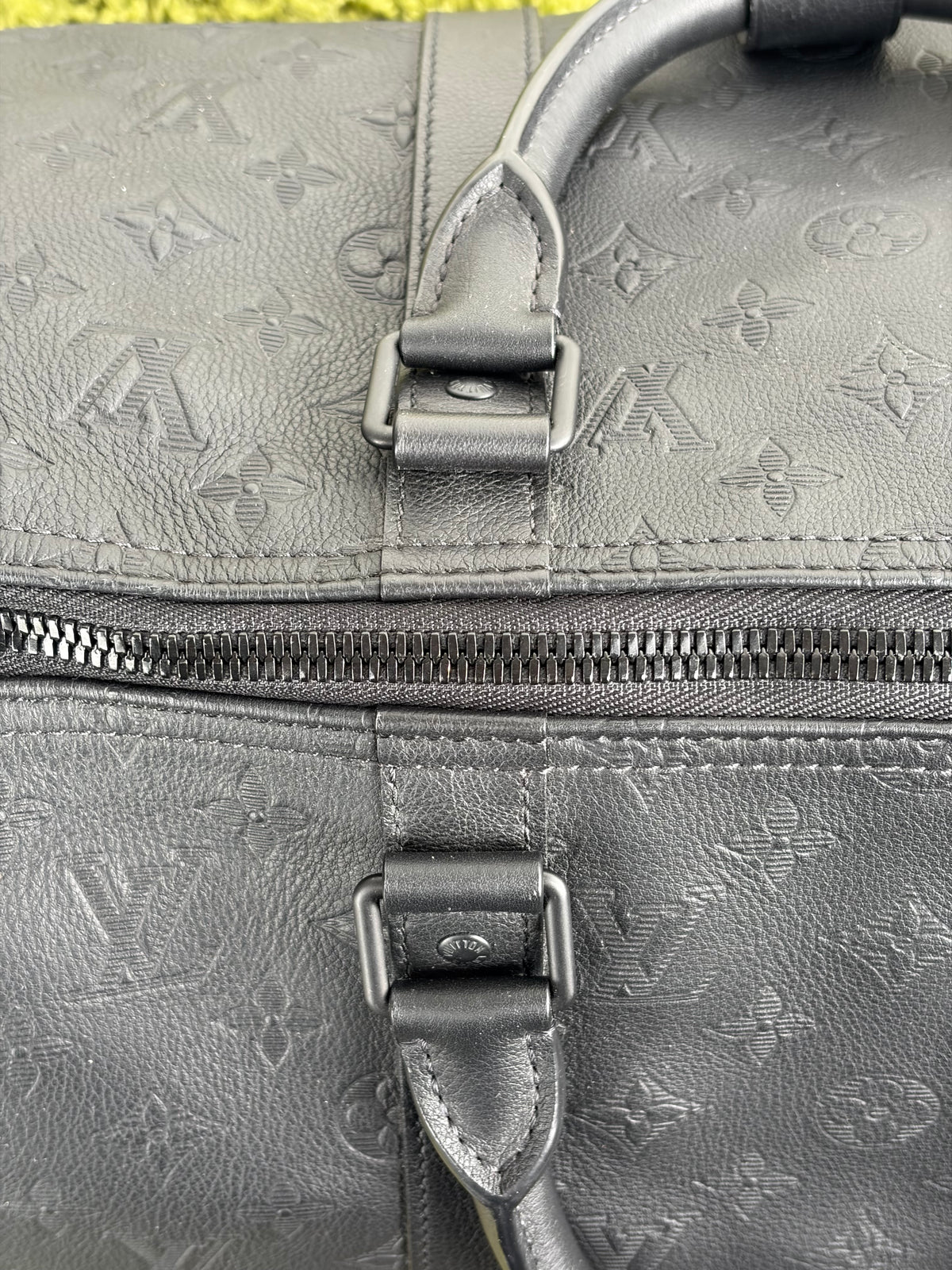 Borsone keepall Louis Vuitton Bandoulière 50 Nera