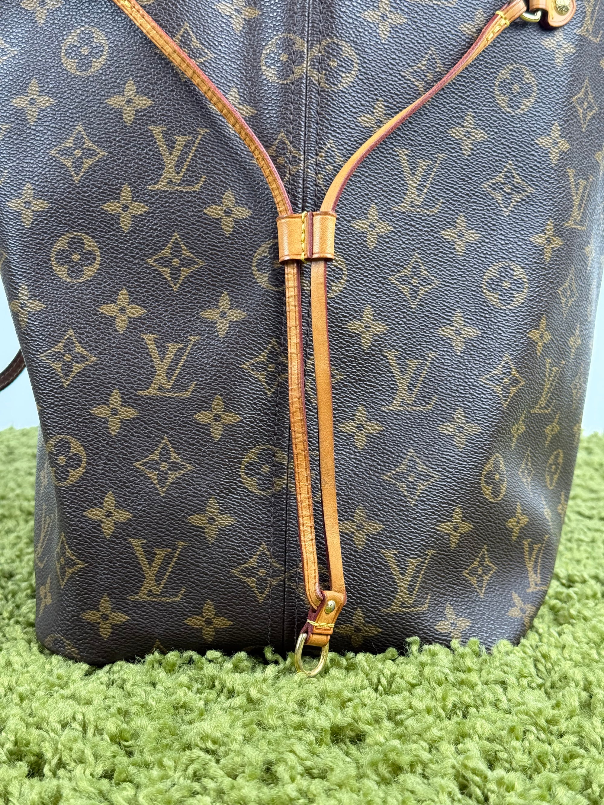Borsa Neverfull MM monogram Louis Vuitton Marrone