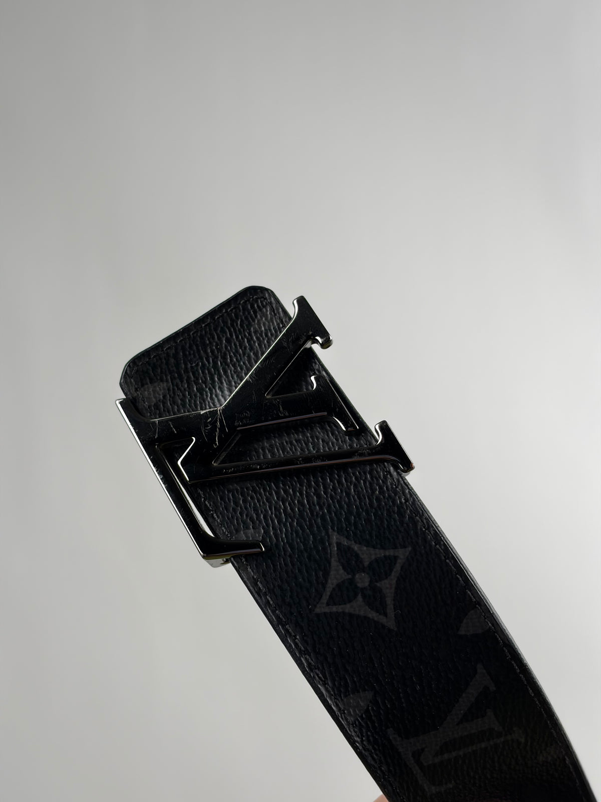 Cintura Louis Vuitton Nero Reversibile 95/38 110cm