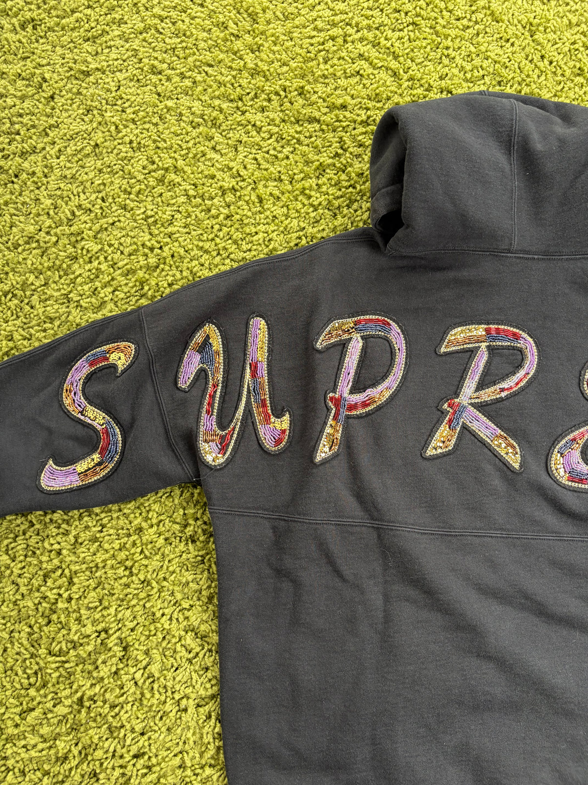 Felpa Supreme Beaded Nera S