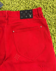 Completo Louis Vuitton Rosso Nero Giacca 50 Jeans 33