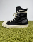Rick Owens Ramones DRKSHDW in pelle Nero 43
