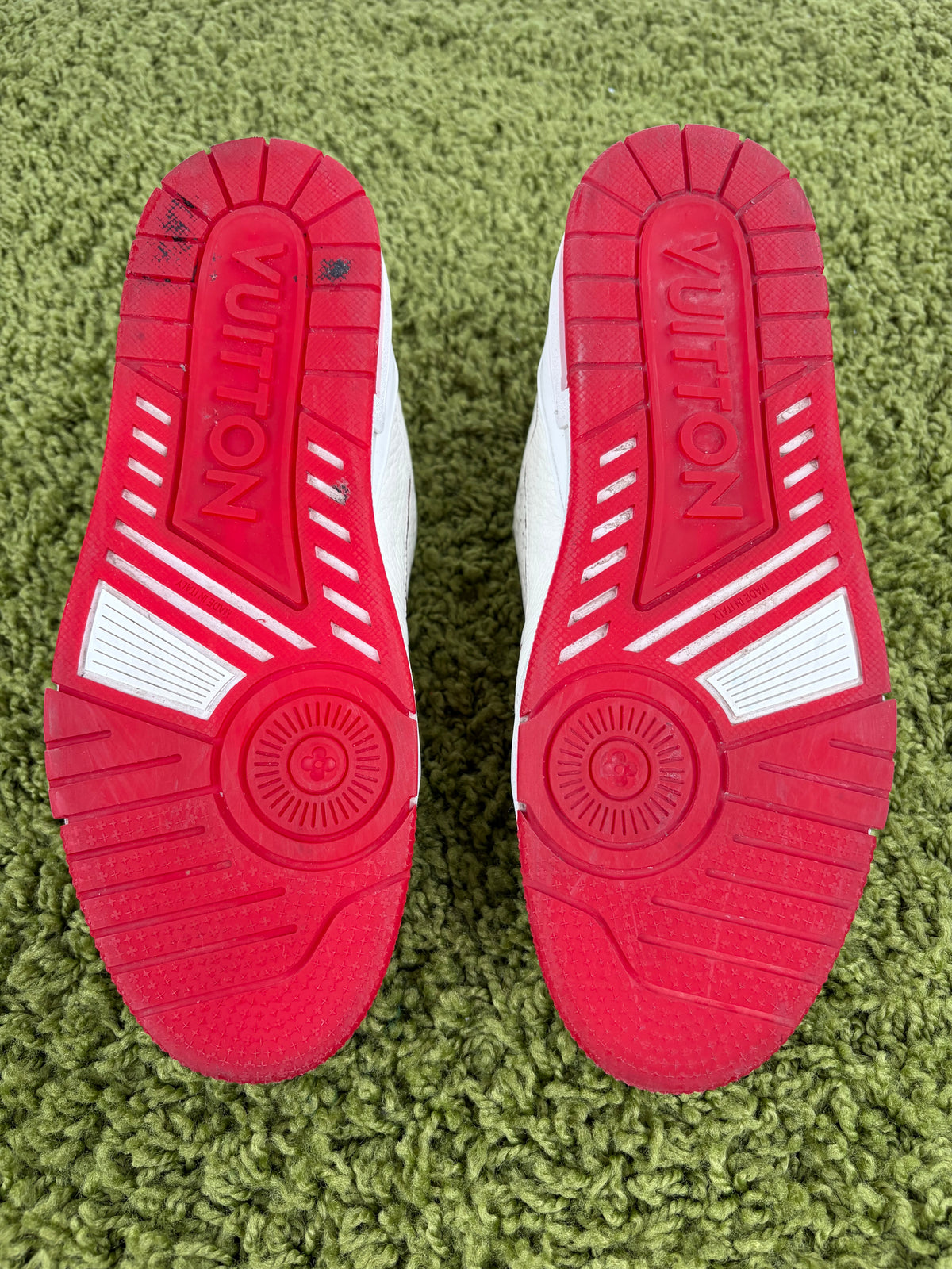 Louis Vuitton Trainer Bianco Rosso 8