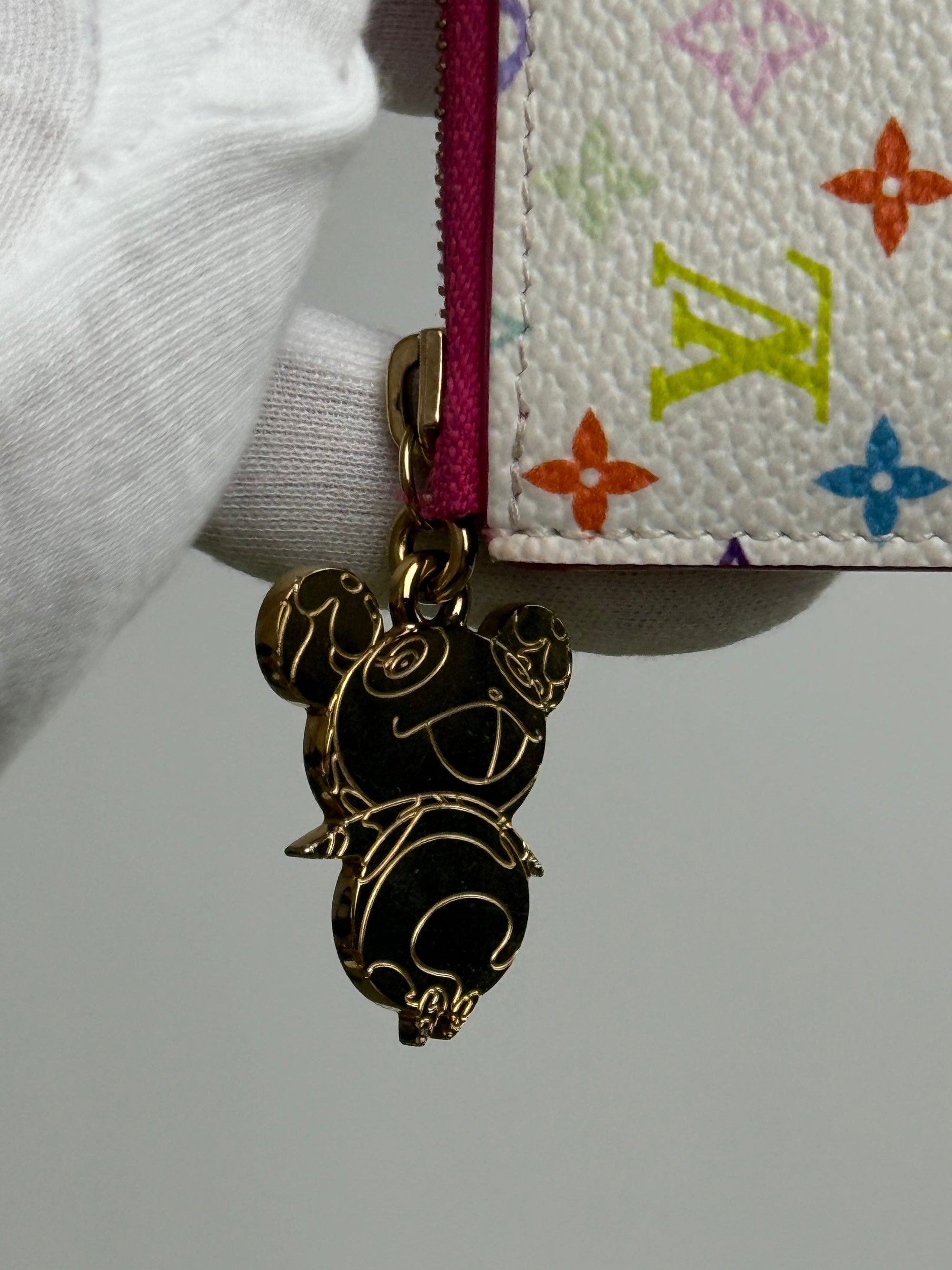 Portacarte Louis Vuitton X Takashi Murakami Rosa Multicolor