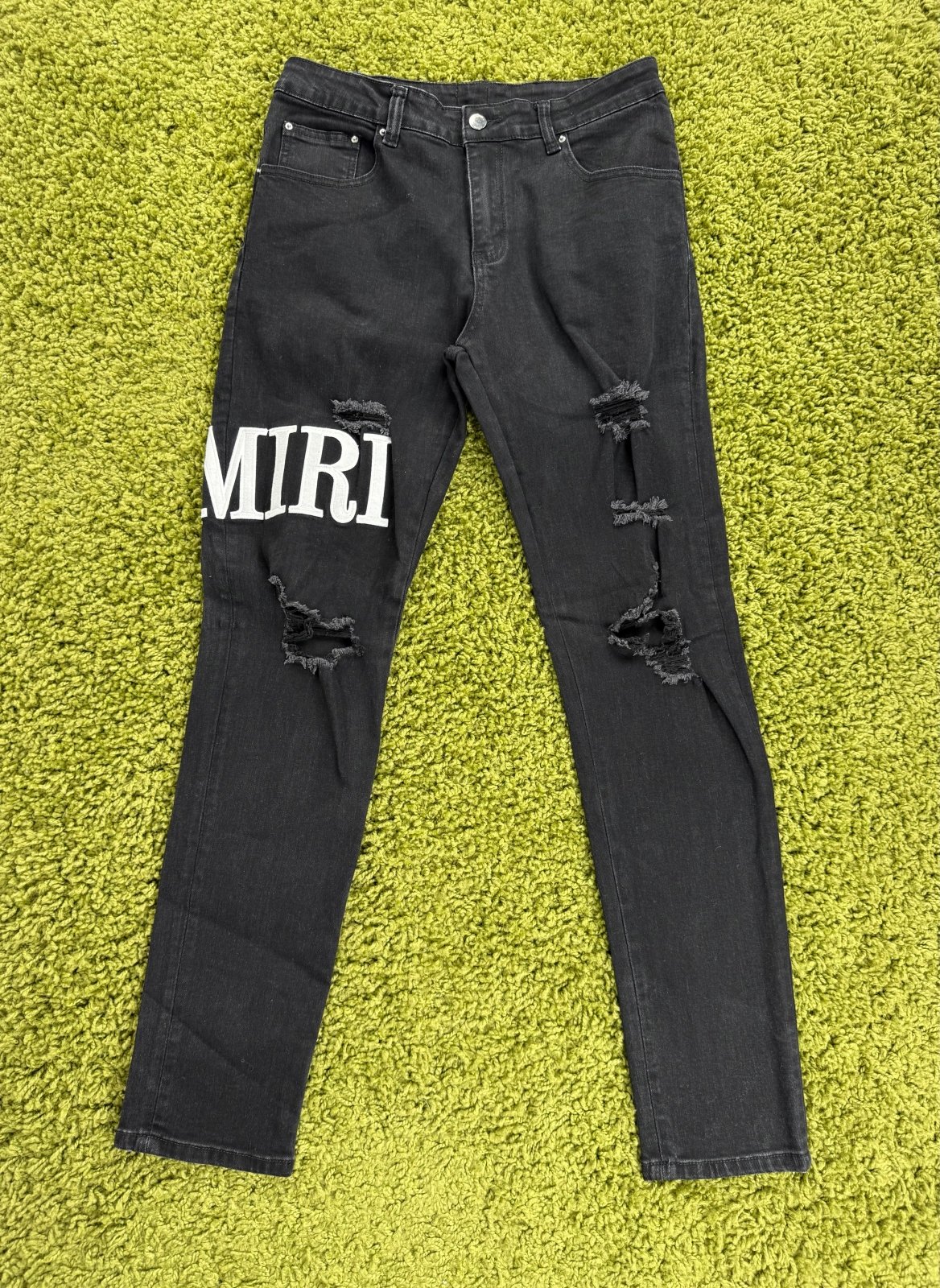 Jeans Amiri Nero 34 - Second Hand Di Fiore