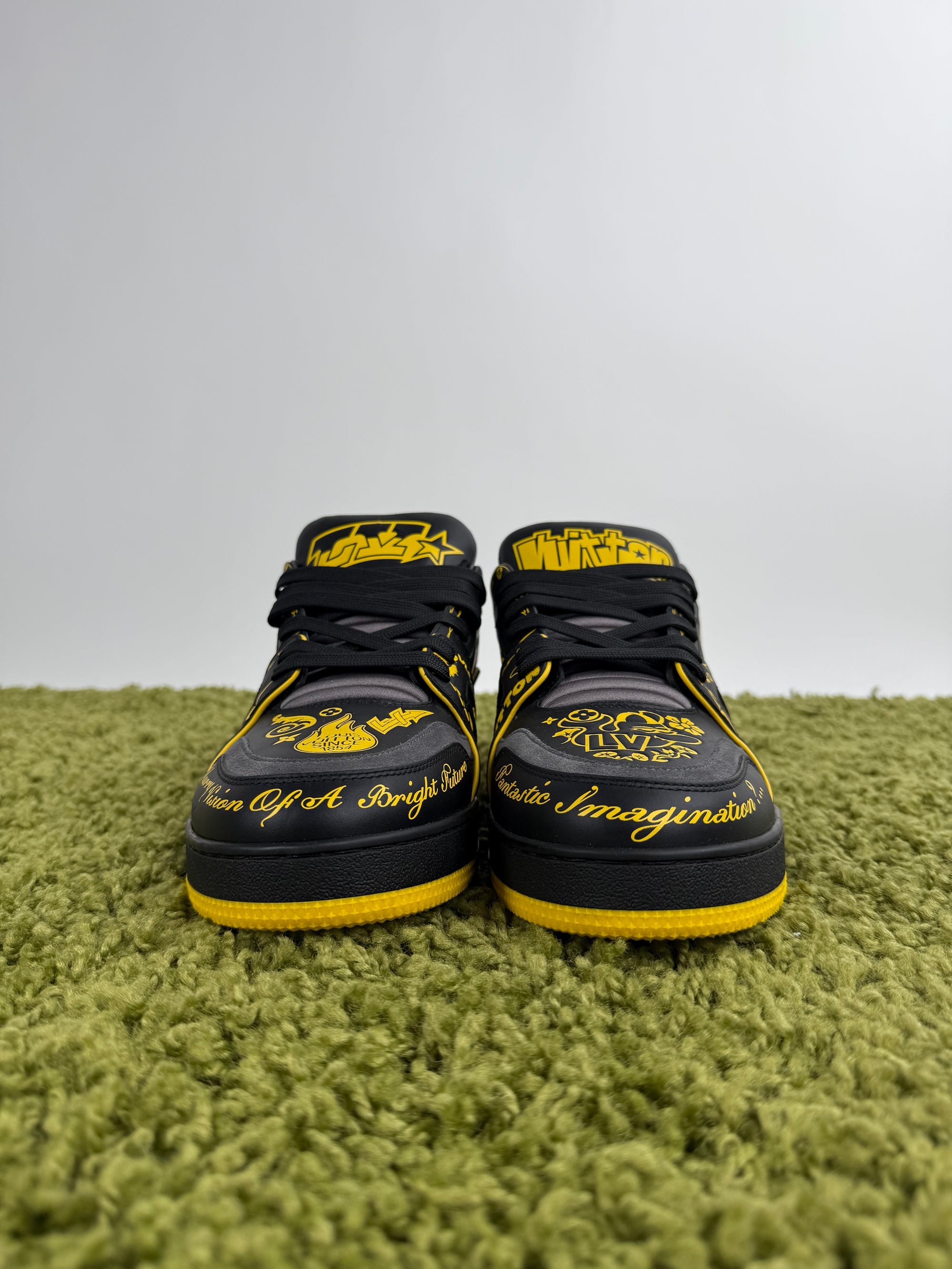 Louis Vuitton Trainer Nero Gialla 11