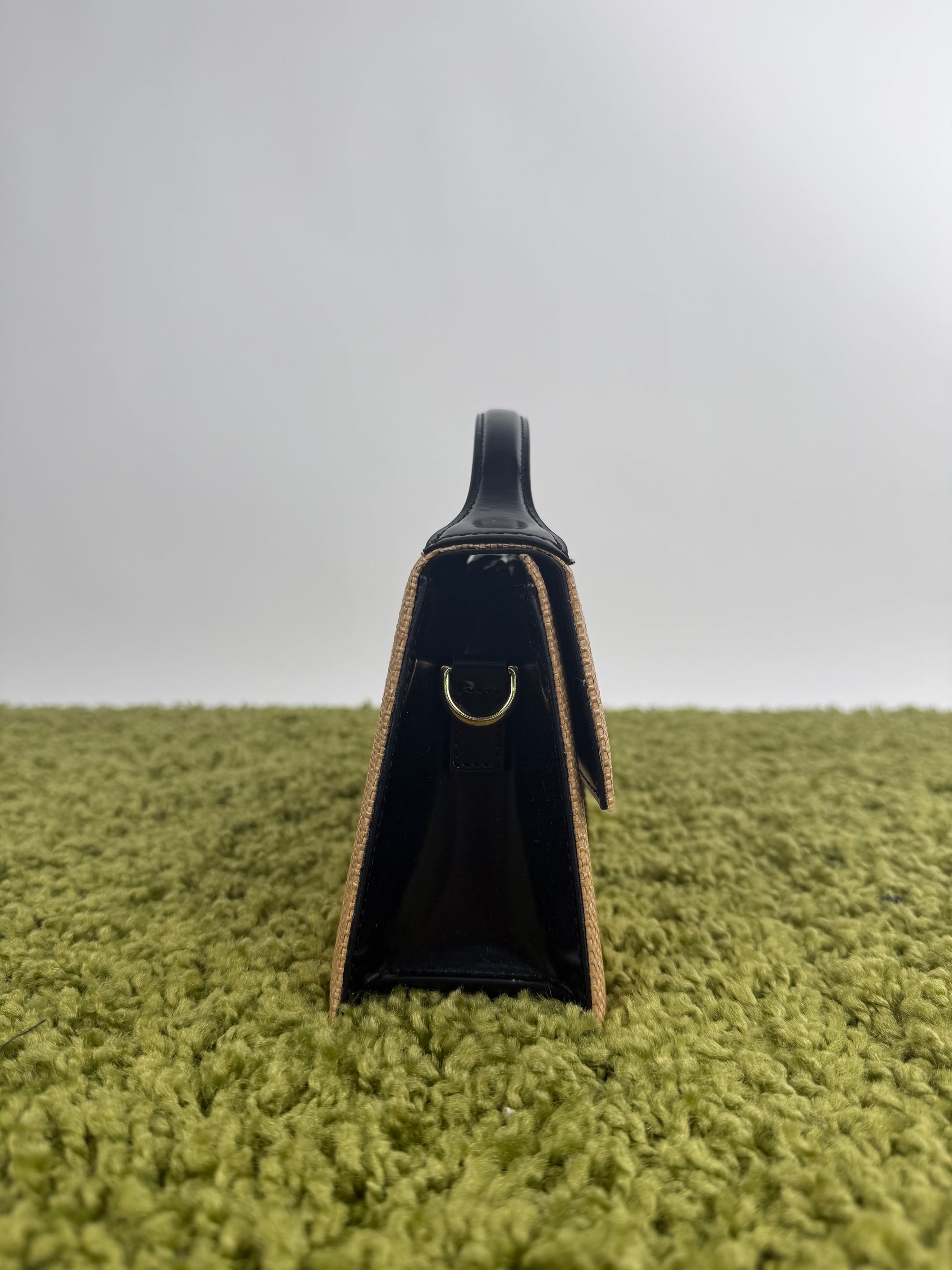 Jacquemus La grande Bambino in tela marrone e nero