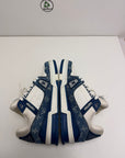 Louis Vuitton trainer 6.5=40 veste 41 bianca e blu