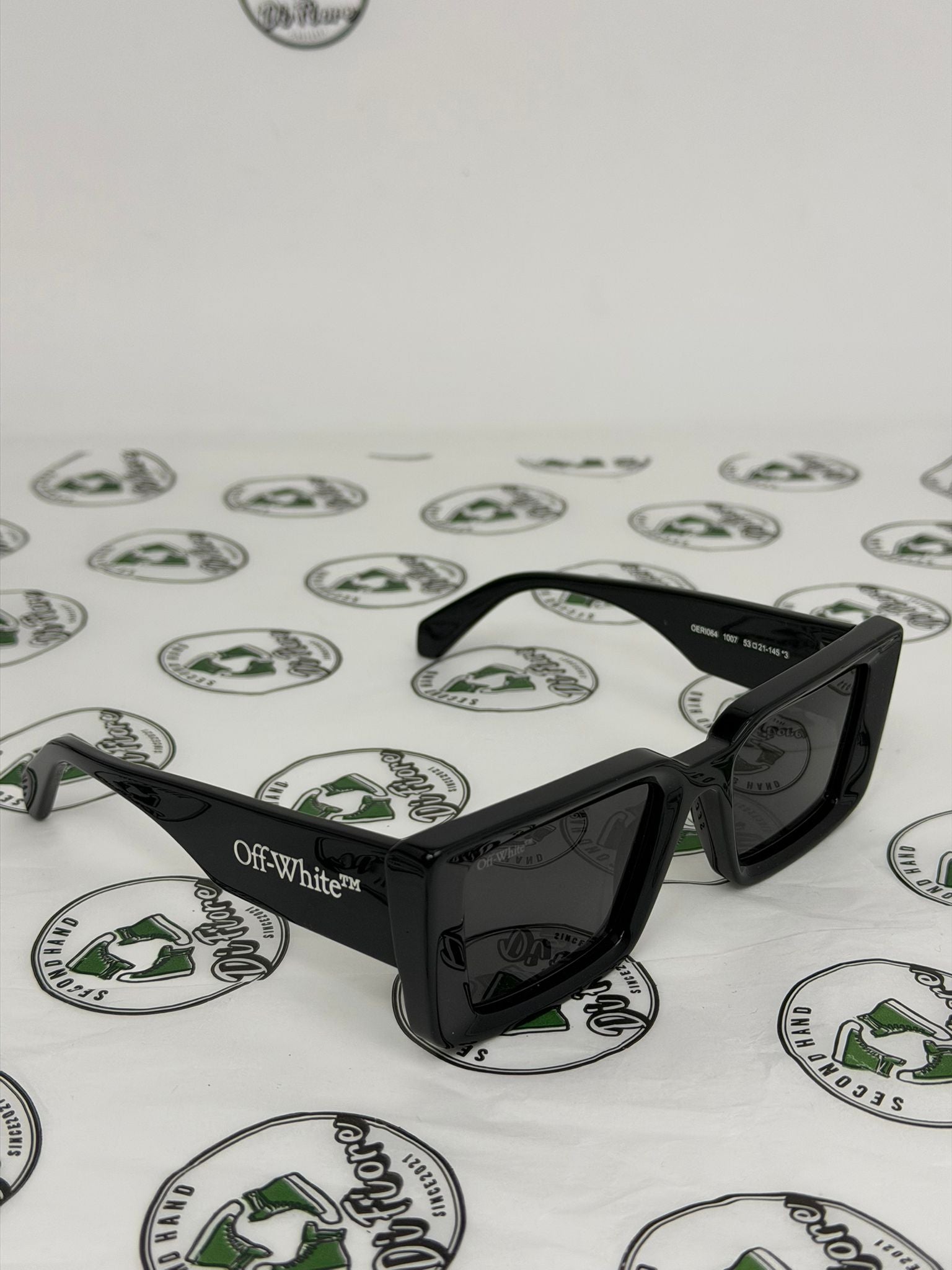 Occhiali off white neri