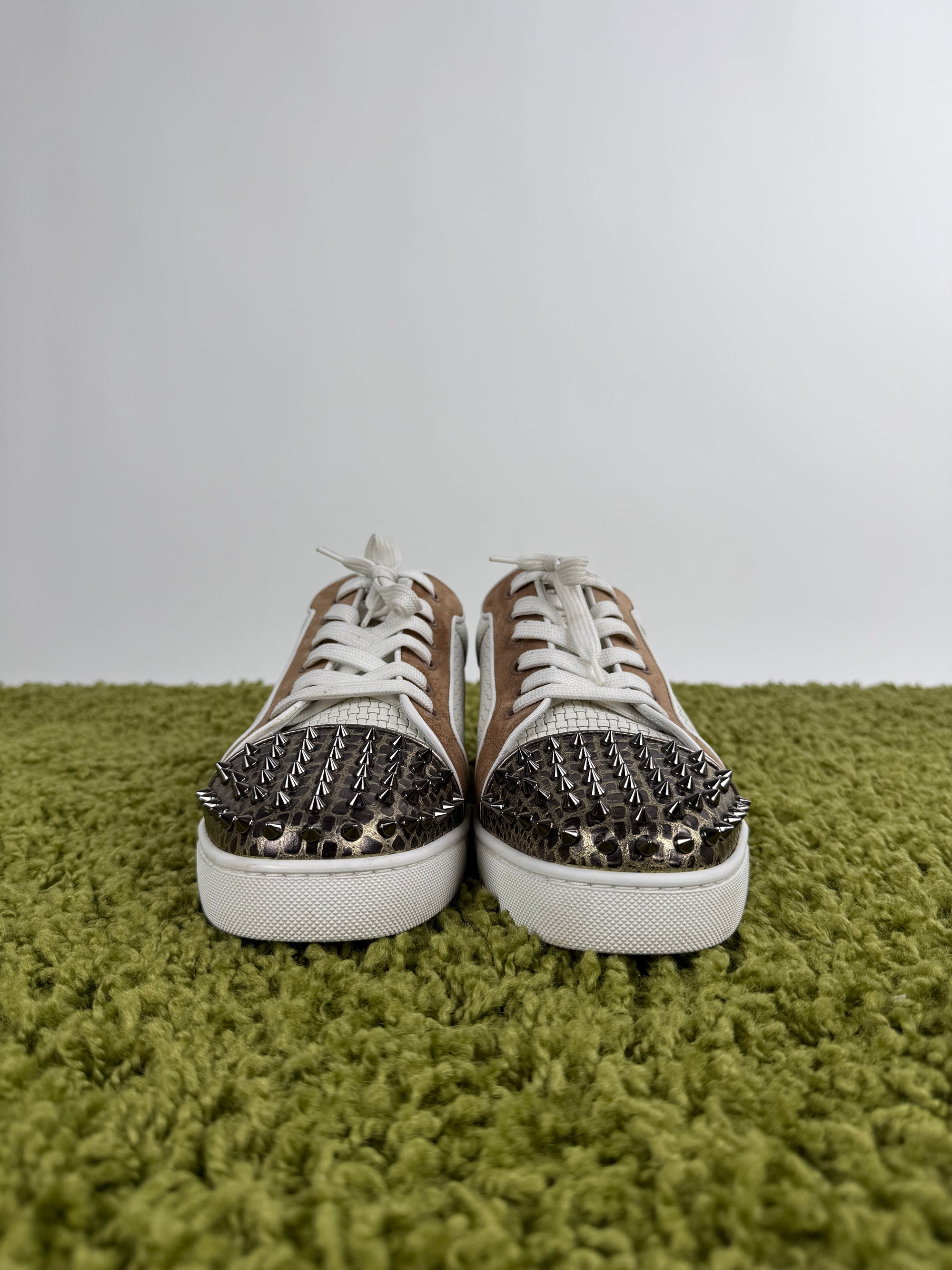 Christian Louboutin Spikes Bianco multicolor 43