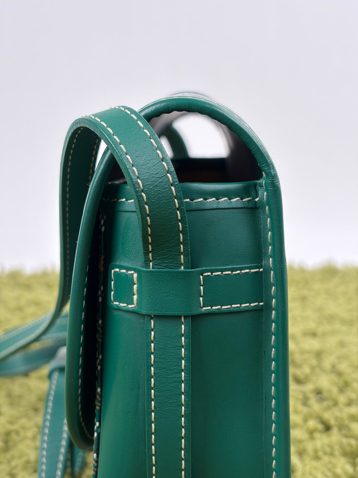 Borsa Goyard Belvedere PM in tela Goyardine Verde